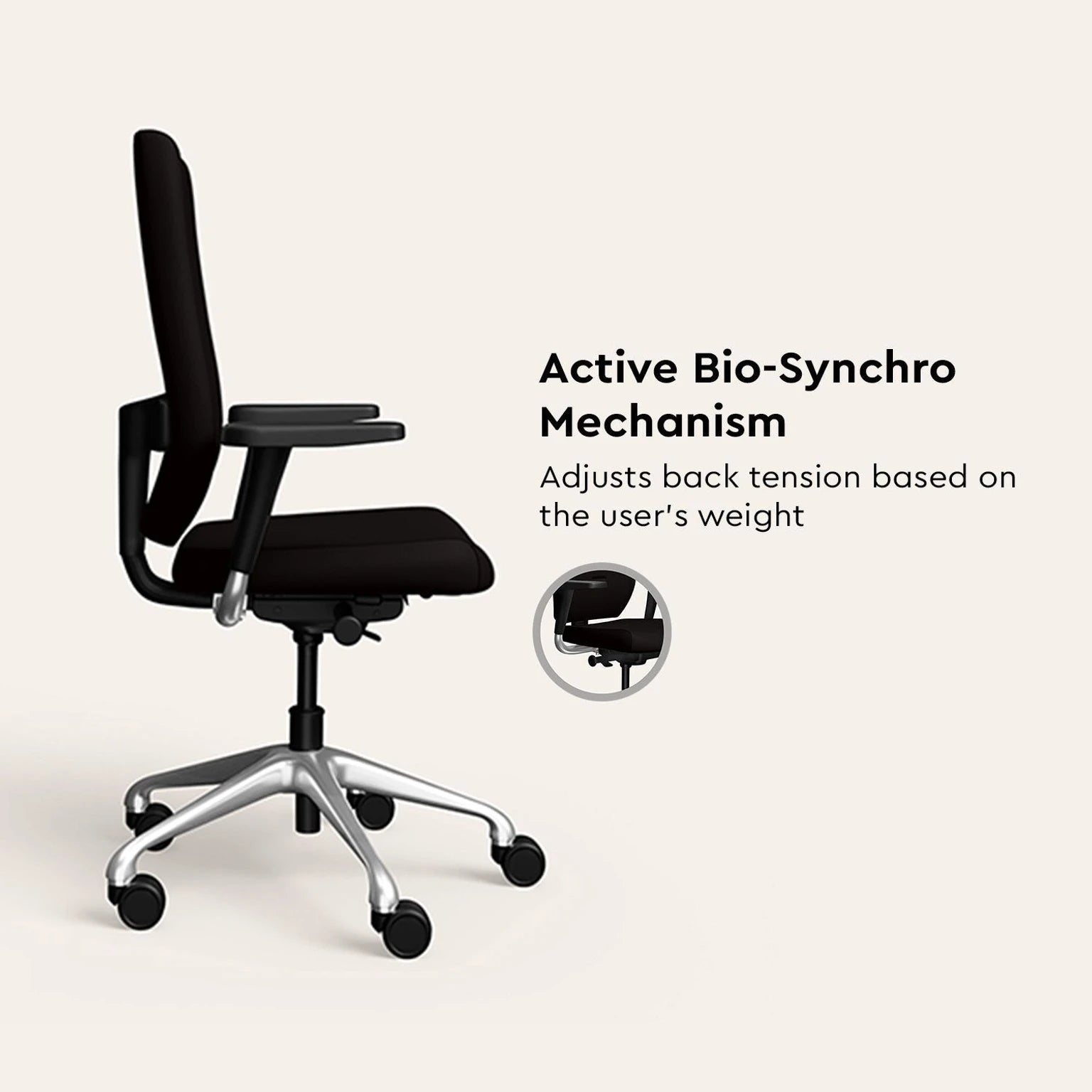 GODREJ MARVEL HB CHAIR BLACKINK 3301AXLC01 LC-01 GODREJ