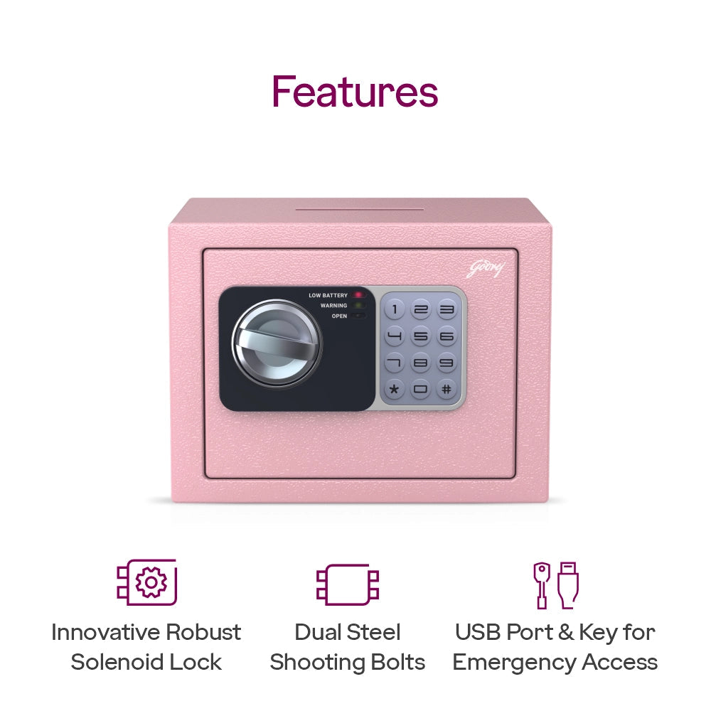 GODREJ DOMESTIC SAFE DREAM BOX PINK GS4.5L EL GODREJ