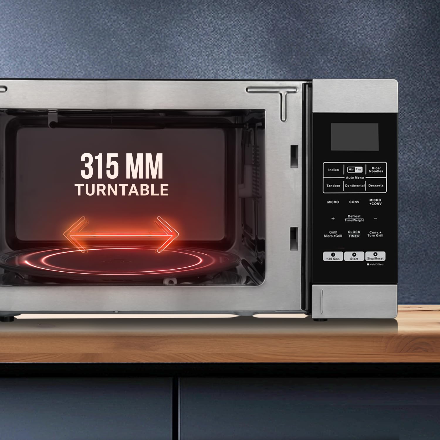 HAIER Convection Microwave Oven with In-built Air Fryer Function HIL3001ARSB 30 L HAIER