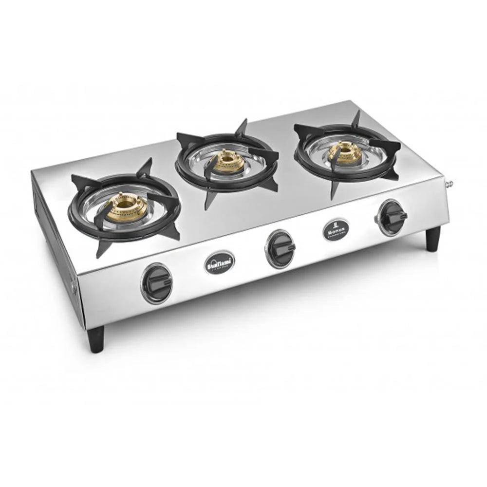 SUNFLAME COOK TOP BONUS 3B SS DX 3 BURNER SUNFLAME