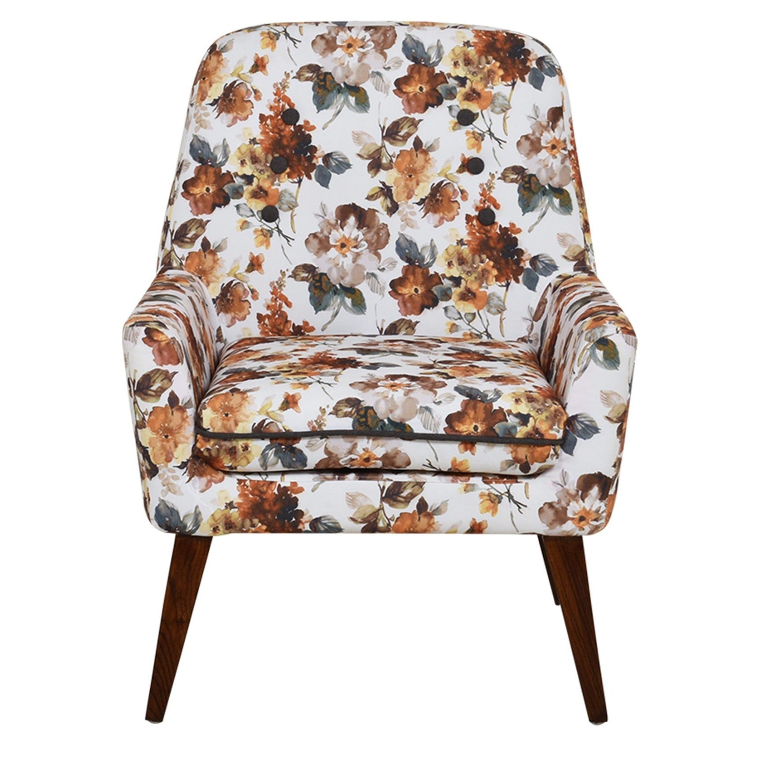 ARENA LUGO Single Seater Lounge Chair Fabric (Brown) ARENA