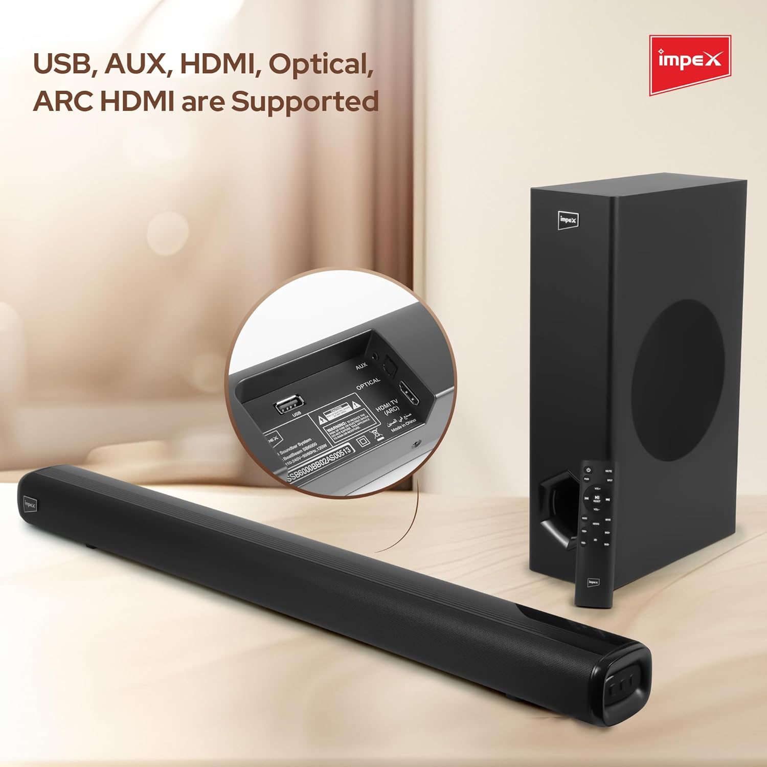 IMPEX SOUND BAR BEATBEAM SB6000 (FG1614) IMPEX