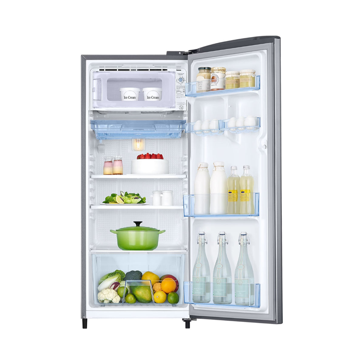 SAMSUNG RR20C11C2GS 183 LTR Digital Inverter Technology | Anti Bacterial Gasket |Single Door Refrigerator