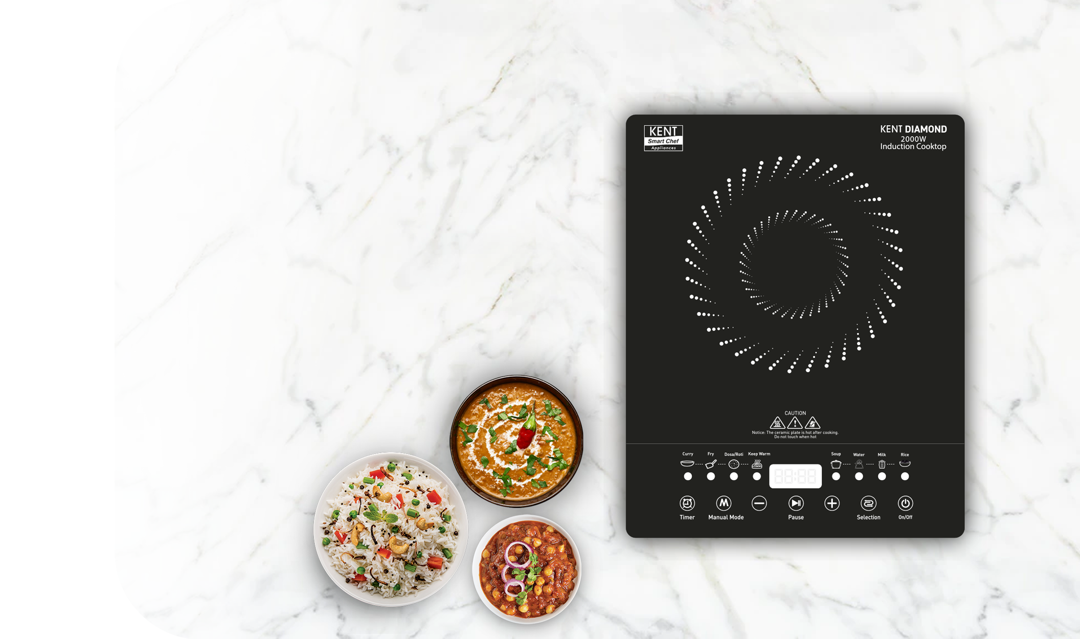 KENT INDUCTION COOKTOP DIAMOND- 2000 W KENT