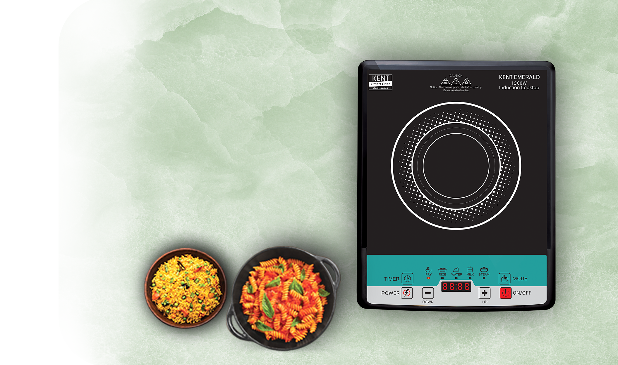 KENT INDUCTION COOKTOP EMERALD- 1500 W KENT
