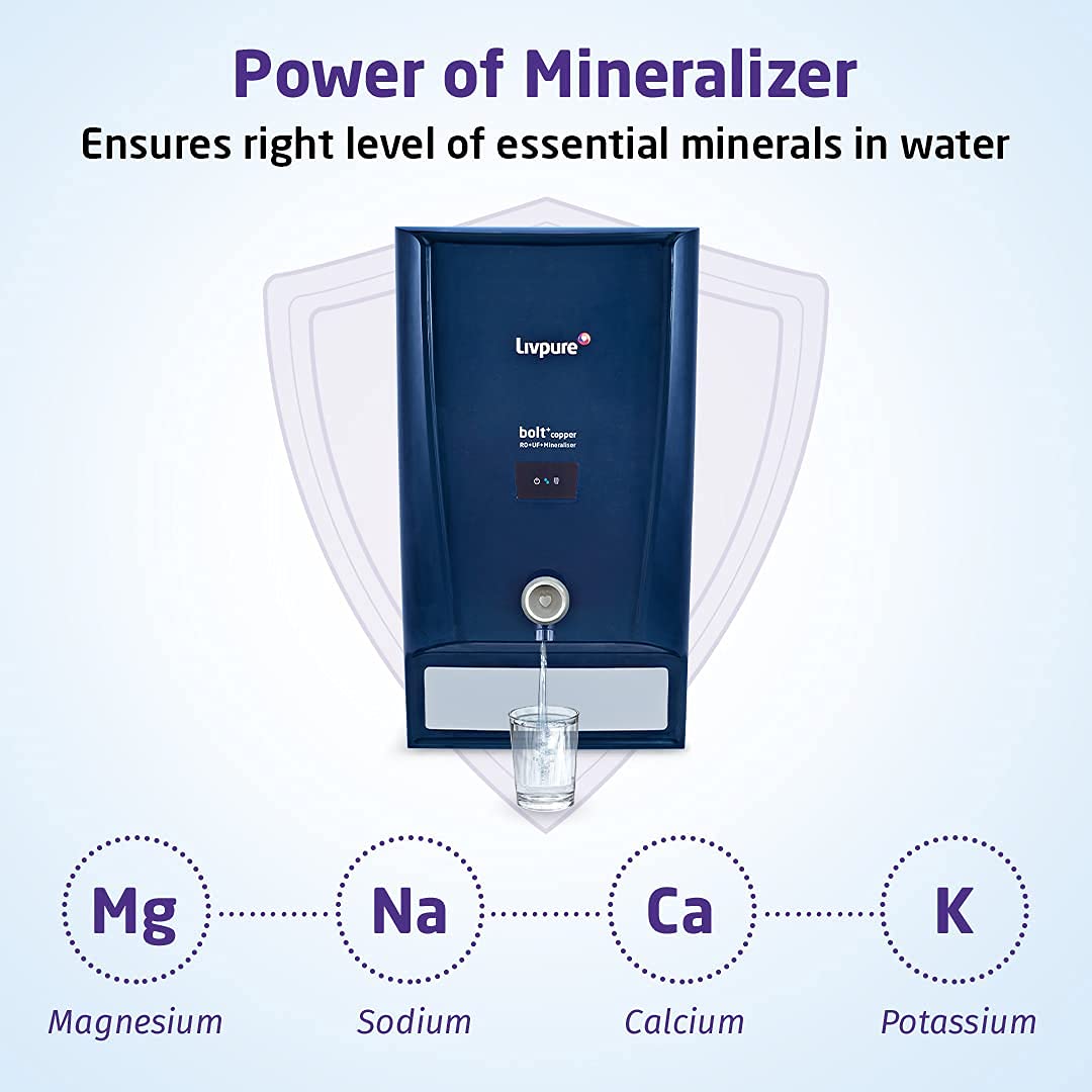 LIVPURE WATER PURIFIER NORMAL BOLT UV+UF+ COPPER CMM Arena Retails Pvt Ltd