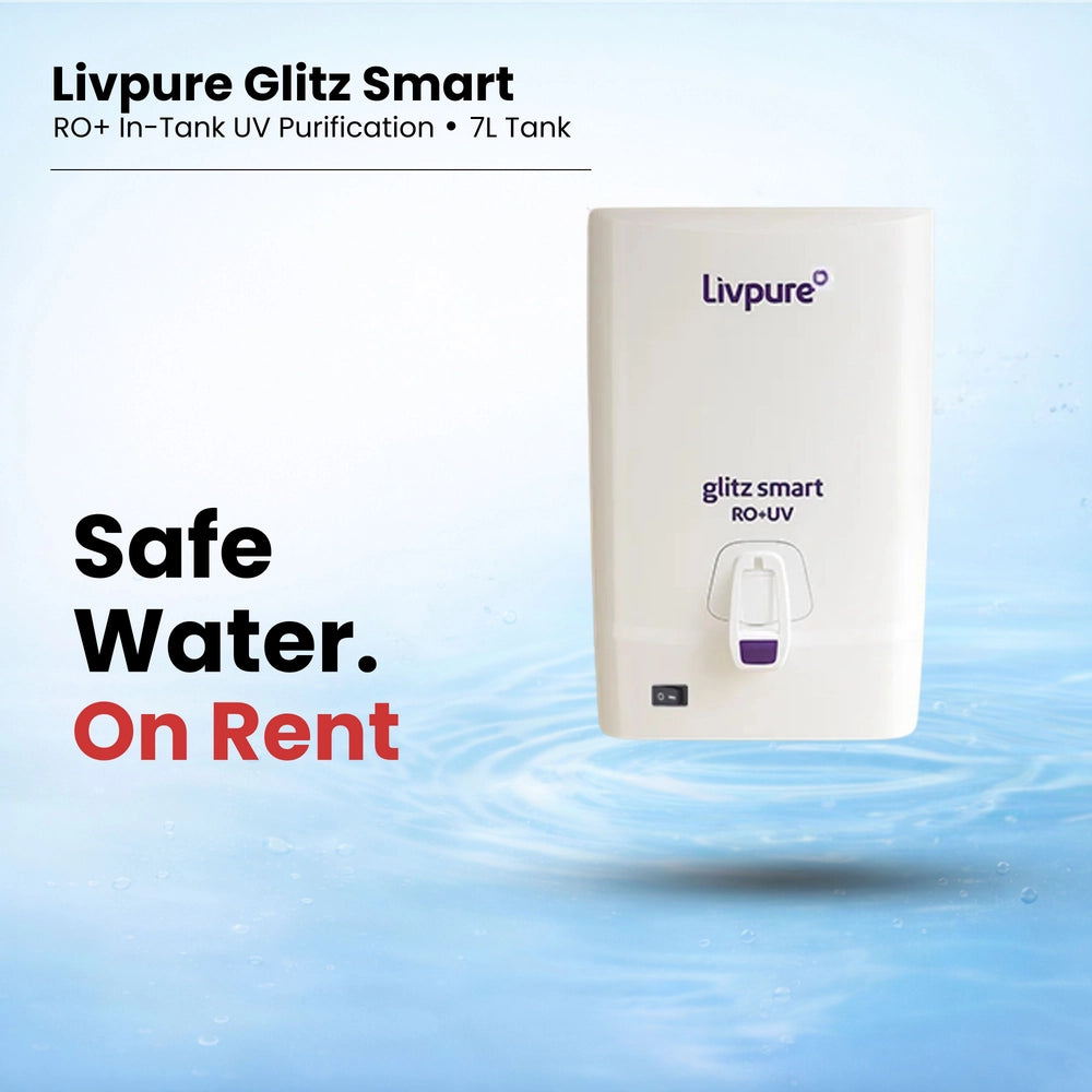 LIVPURE WATER PURIFIER RO GLITZ SMART RO + UV LIVPURE