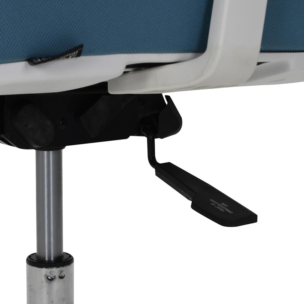NL POISE PRO HIGH BACK MESH CHAIR WHITE-BLUE NILKAMAL