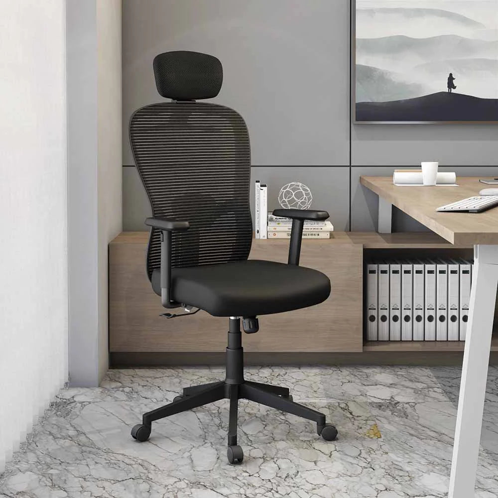 NL ALBA HIGH BACK CHAIR WITH HEAD REST WITH KTS NILKAMAL