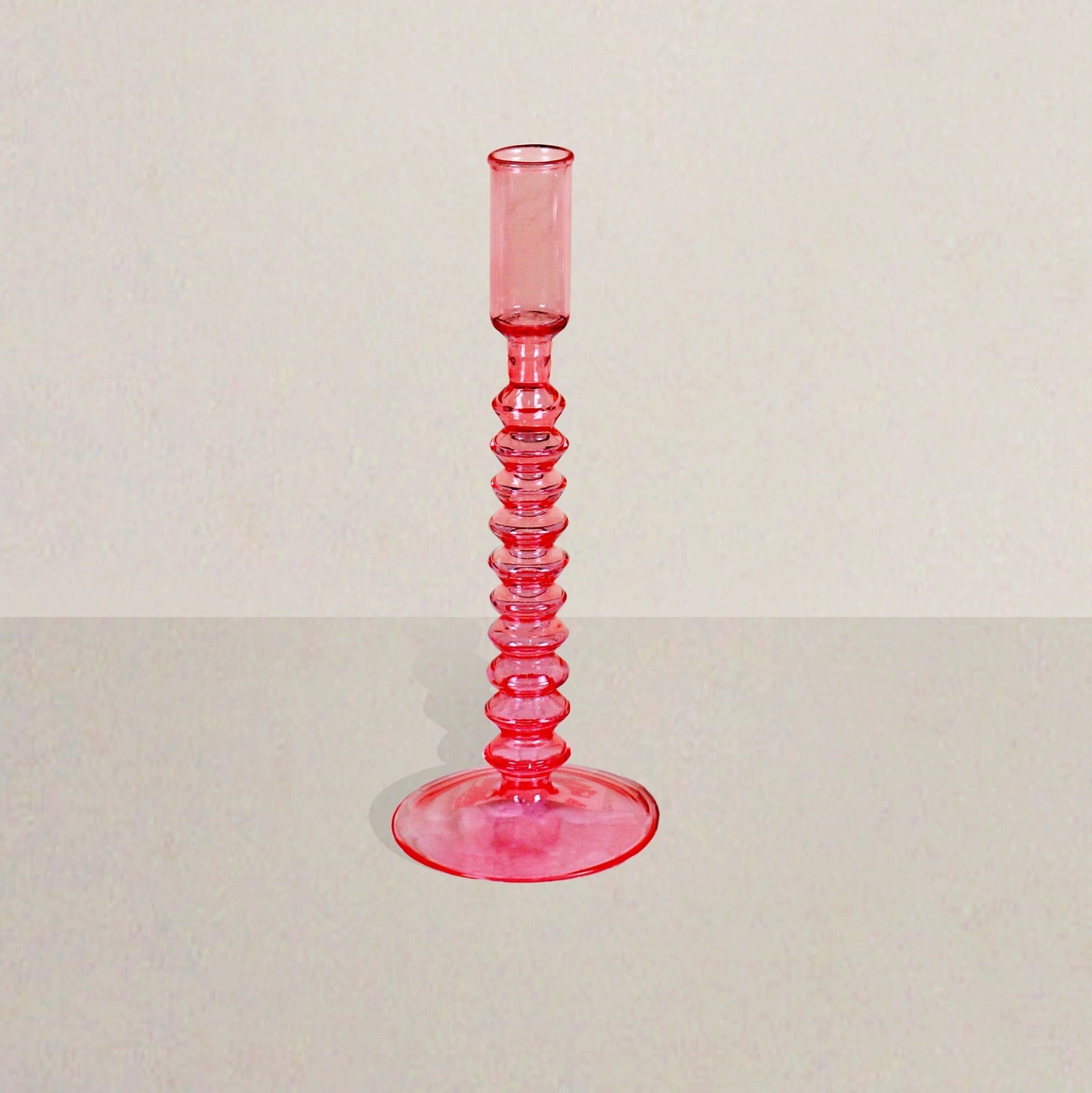OONA Aaos Glass Candle Holder Small (Red) OONA