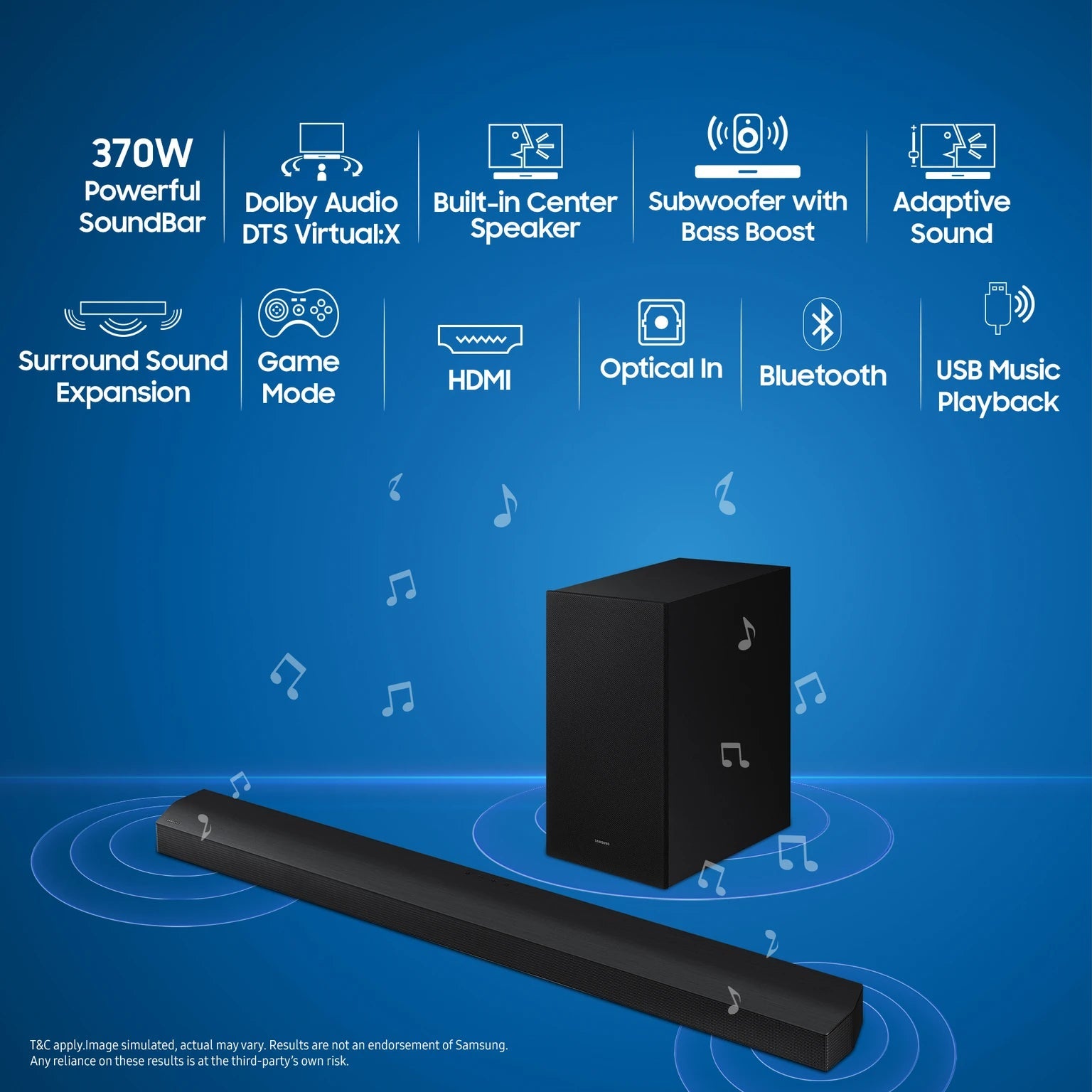 SAMSUNG SOUND BAR HW-B650F SAMSUNG