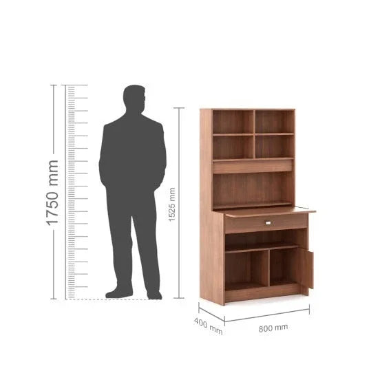 Spacewood Study Table Achiever Rigato Walnut SPACEWOOD