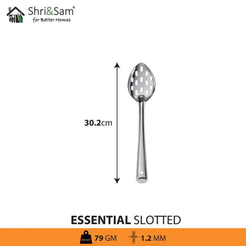 Stainless Steel Basting Spoon Slotted Essential OoNA