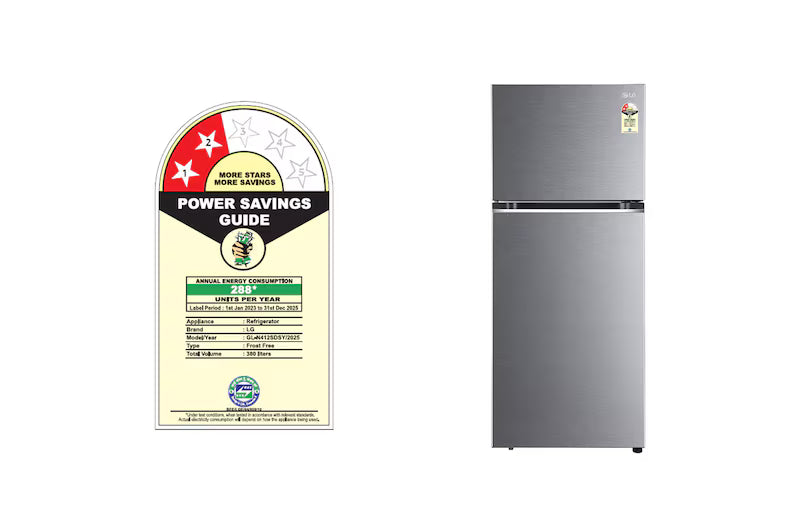 LG REFRIGERATOR-FF-DD GL-N412SDSY DAZZLE STEEL 408 LTRS LG