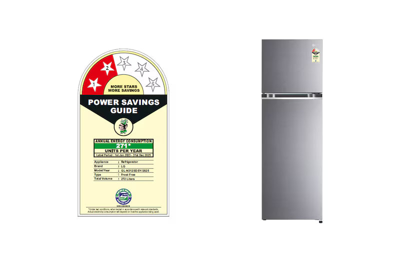 LG REFRIGERATOR-FF-DD GL-N312SDSY DAZZLE STEEL 272 LTRS LG