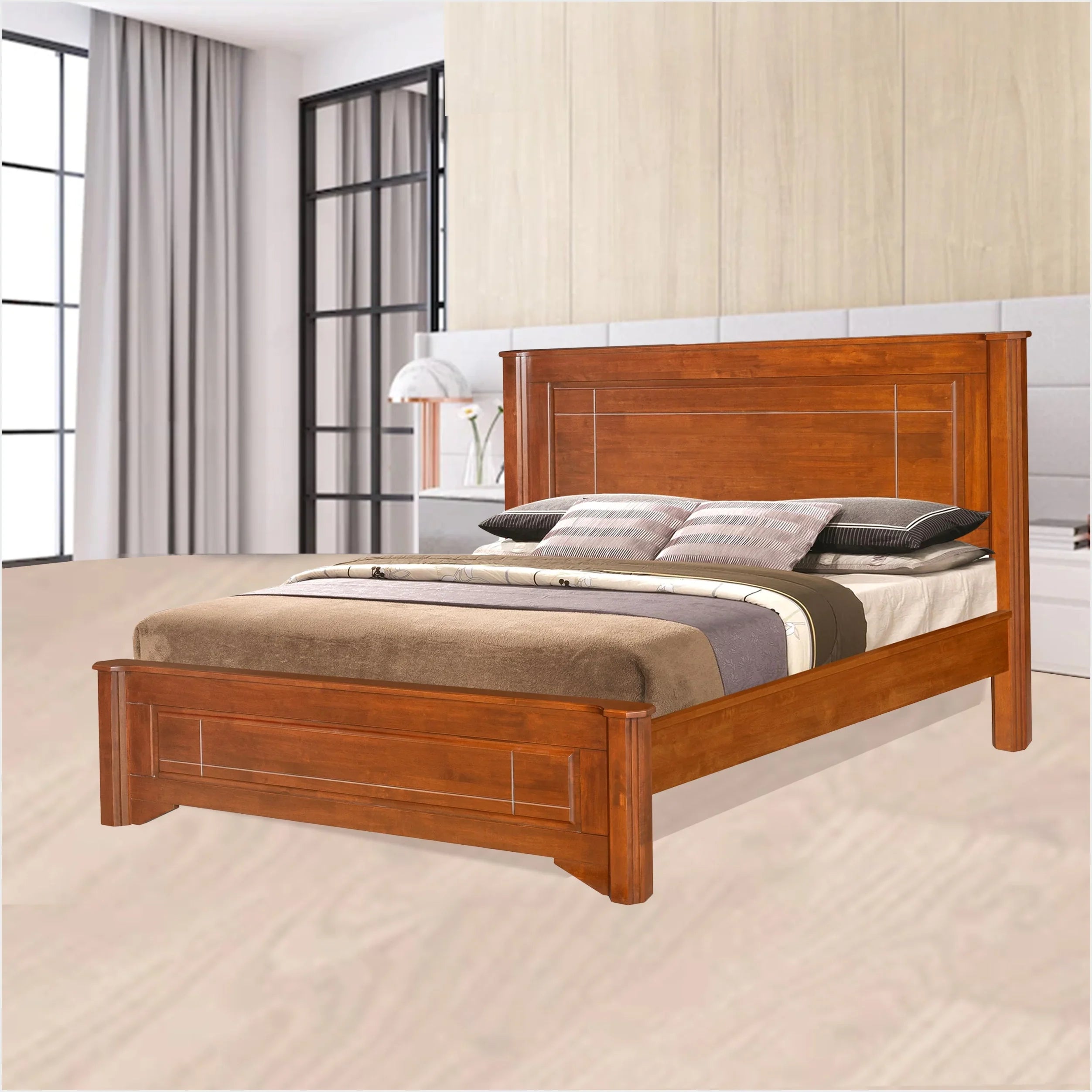 ARENA King Bed Vivanta-2 Walnut 182X198 Cm ARENA