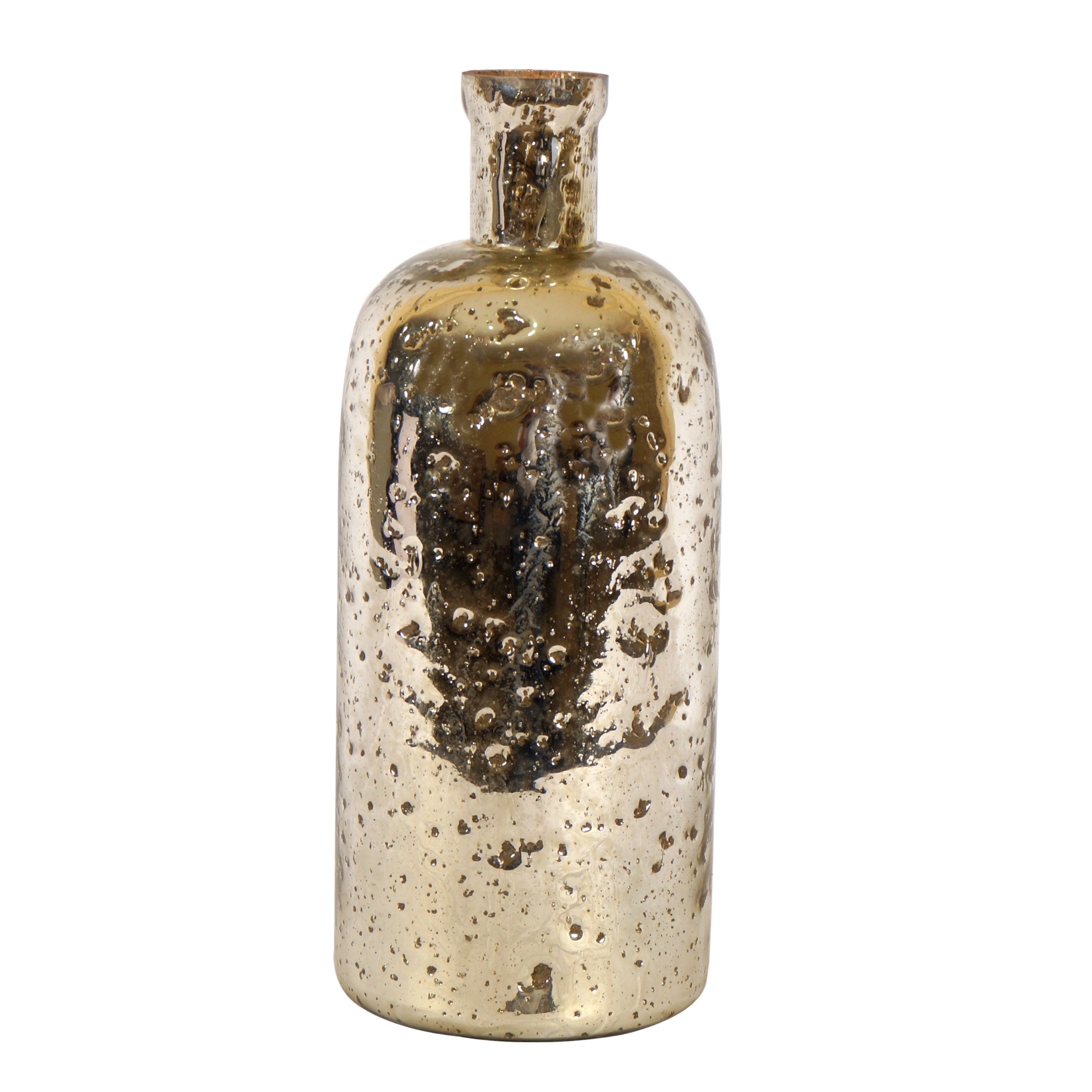 OoNA Glass Silver Bottle Big Vase OoNA