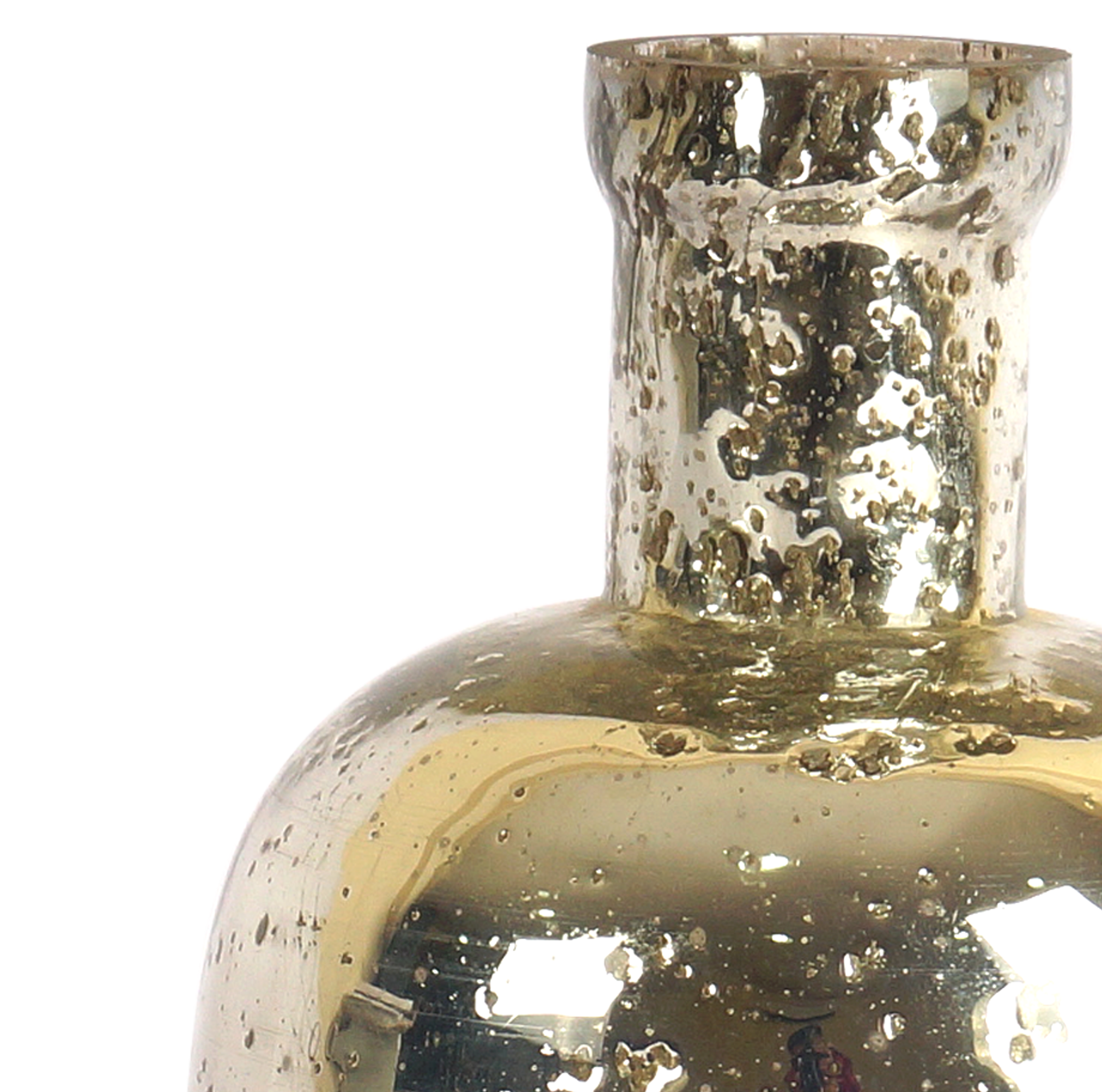 OoNA Glass Silver Bottle Big Vase OoNA