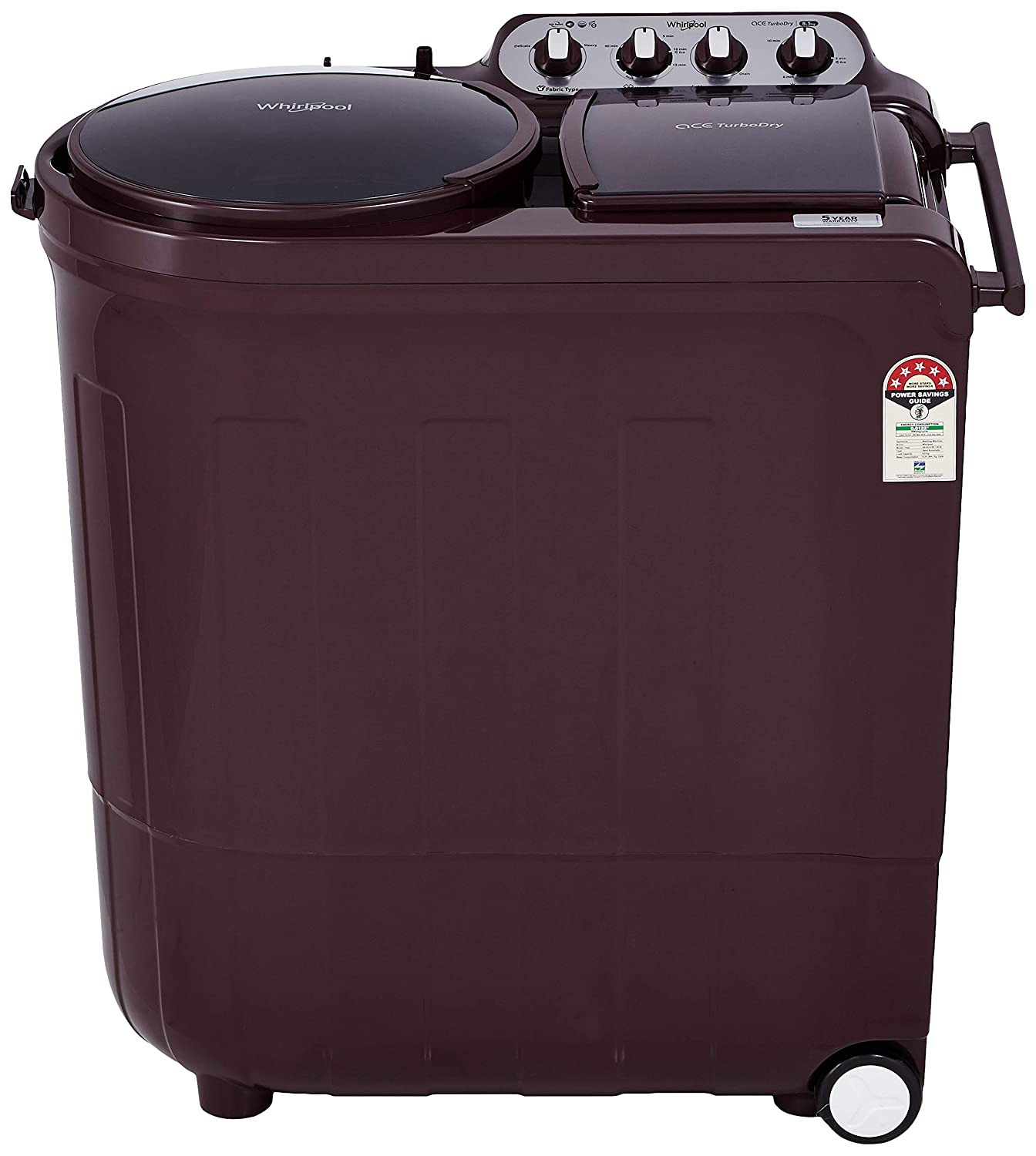 Whirlpool Ace Turbo Dry Wine Dazzle Semi Automatic 8.5Kg Top Load Washing Machine Whirlpool