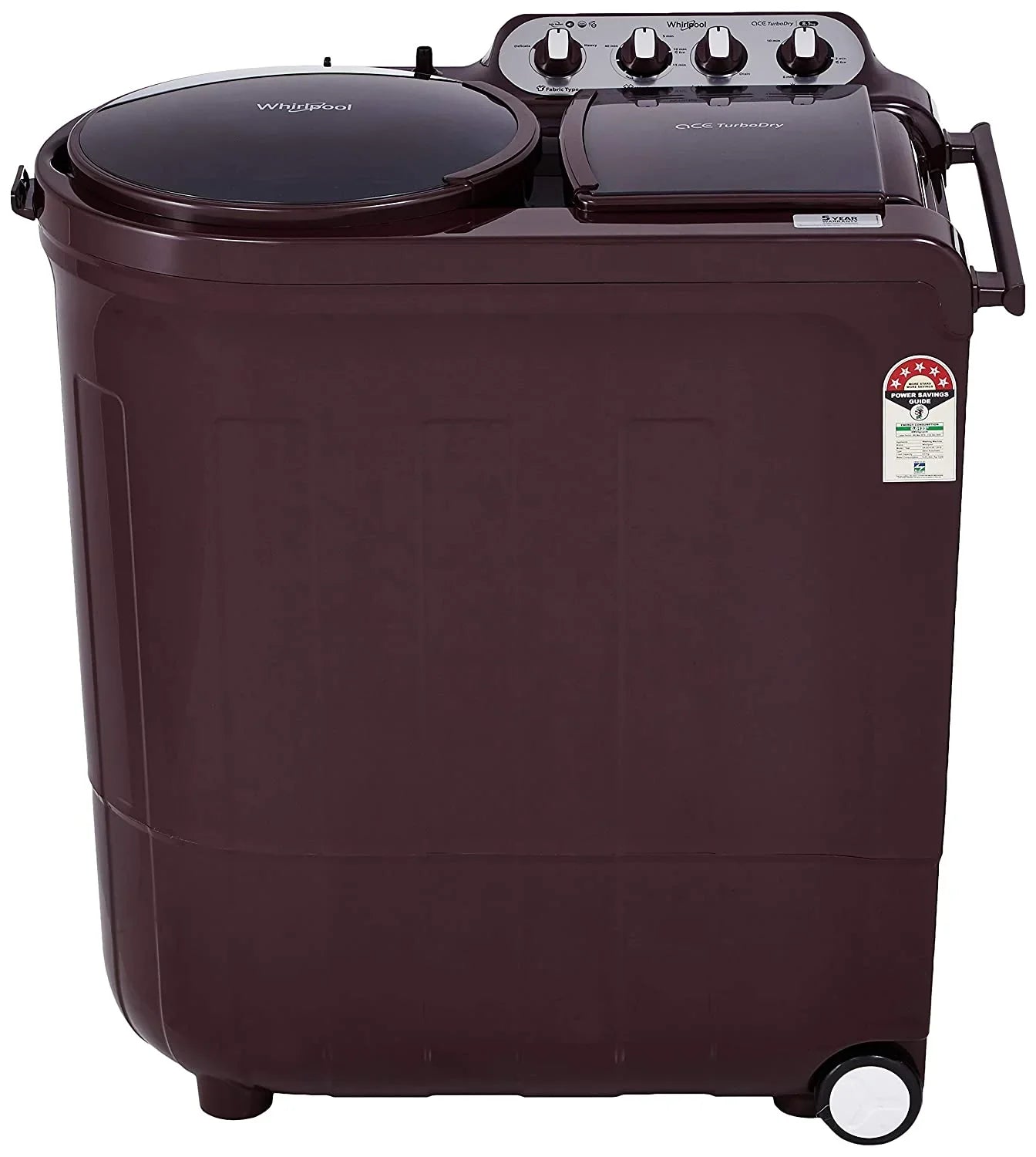 Whirlpool Ace Turbo Dry Wine Dazzle Semi Automatic 8.5Kg Top Load Washing Machine Whirlpool