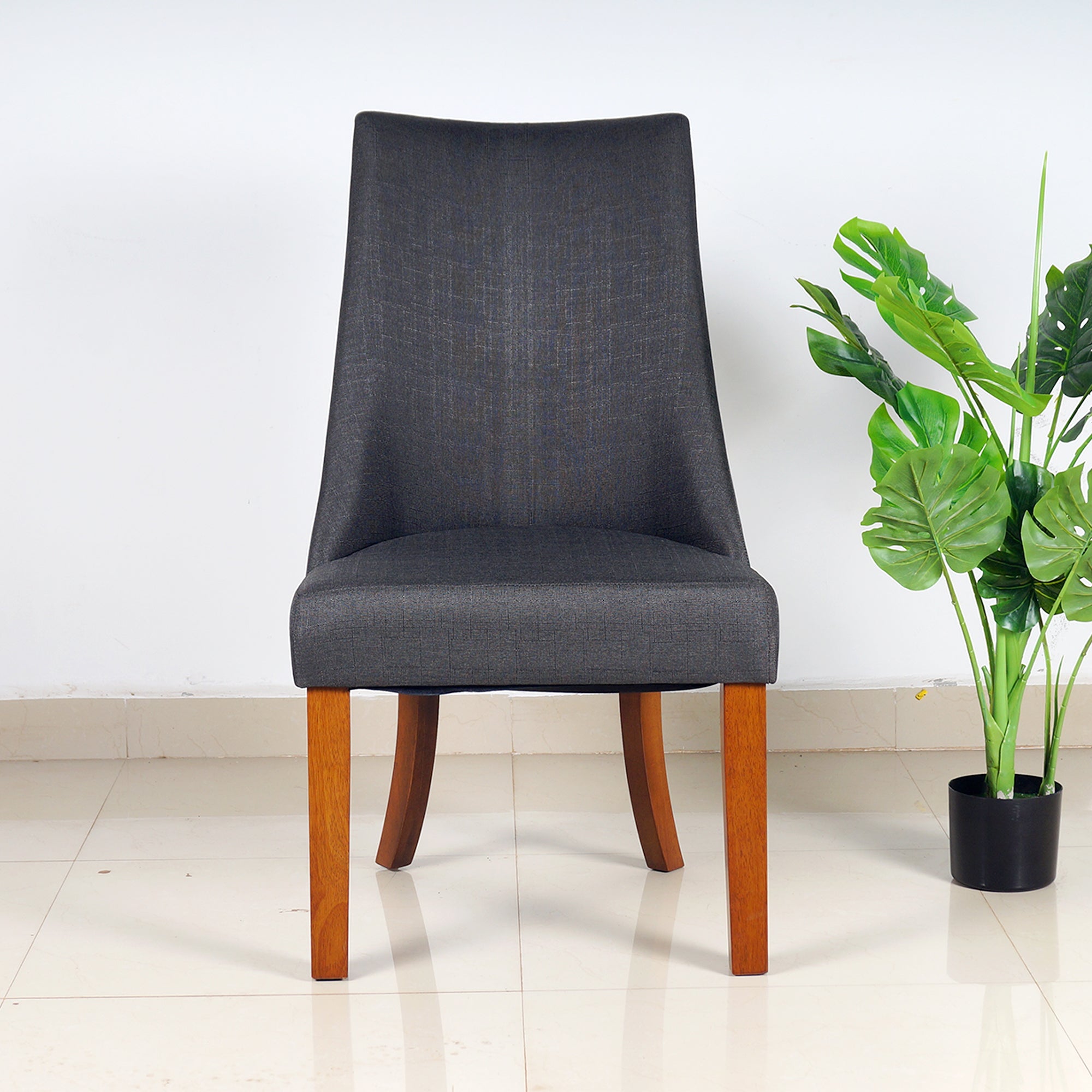 ARENA XENA Dining Chair Dark Grey Without Buttons ARENA