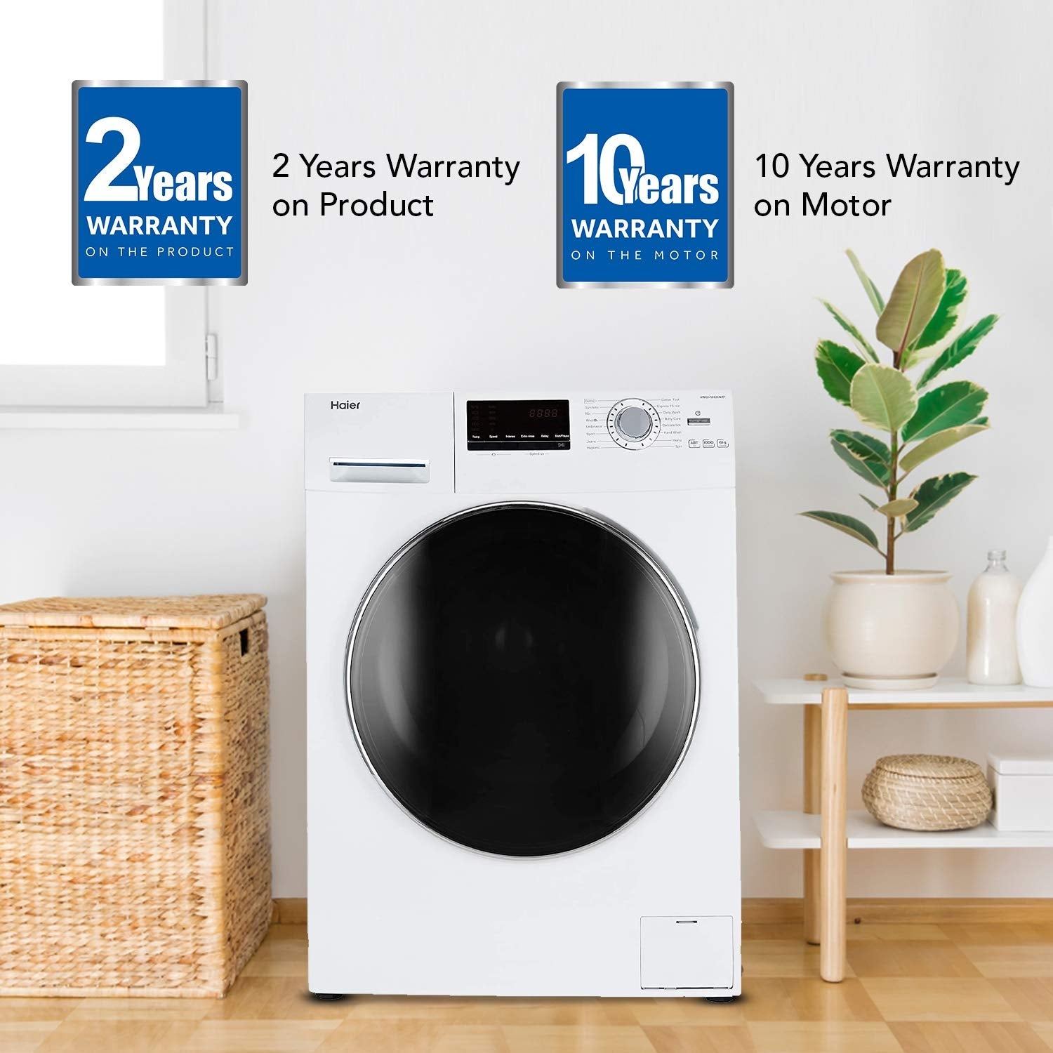 HAIER HW60-10636WNZP Fully Automatic Front Loaded 6kg Washing Machine Haier