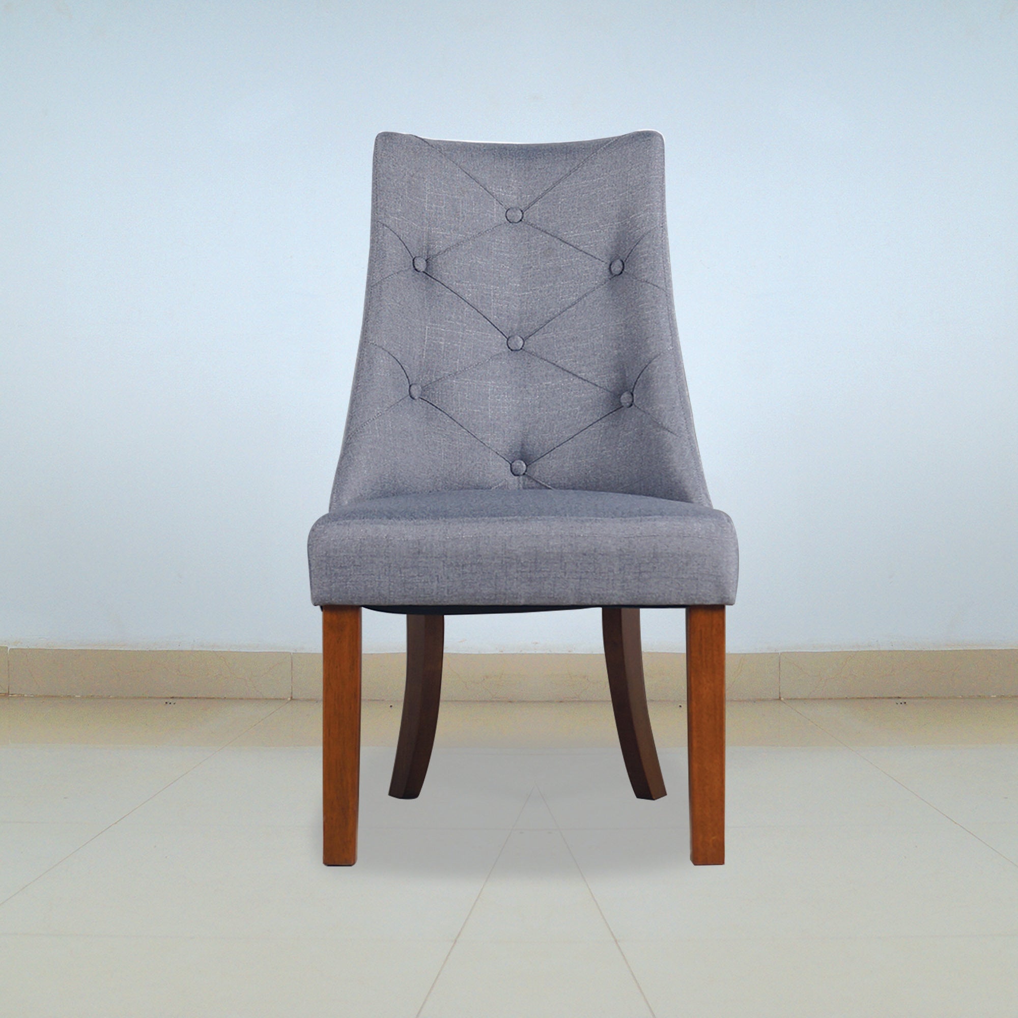 ARENA XENA Dining Chair with Buttons Gray ARENA