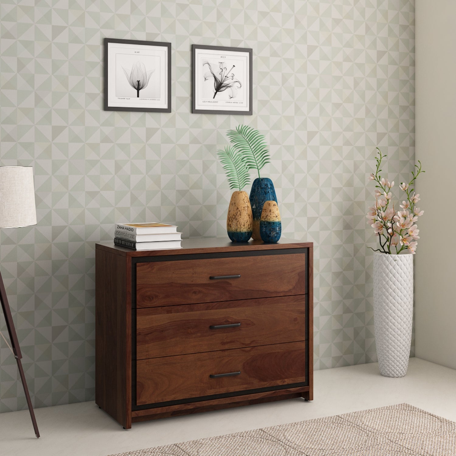 Spacewood Chest Of Drawer Boston Pb Shesham Finish
