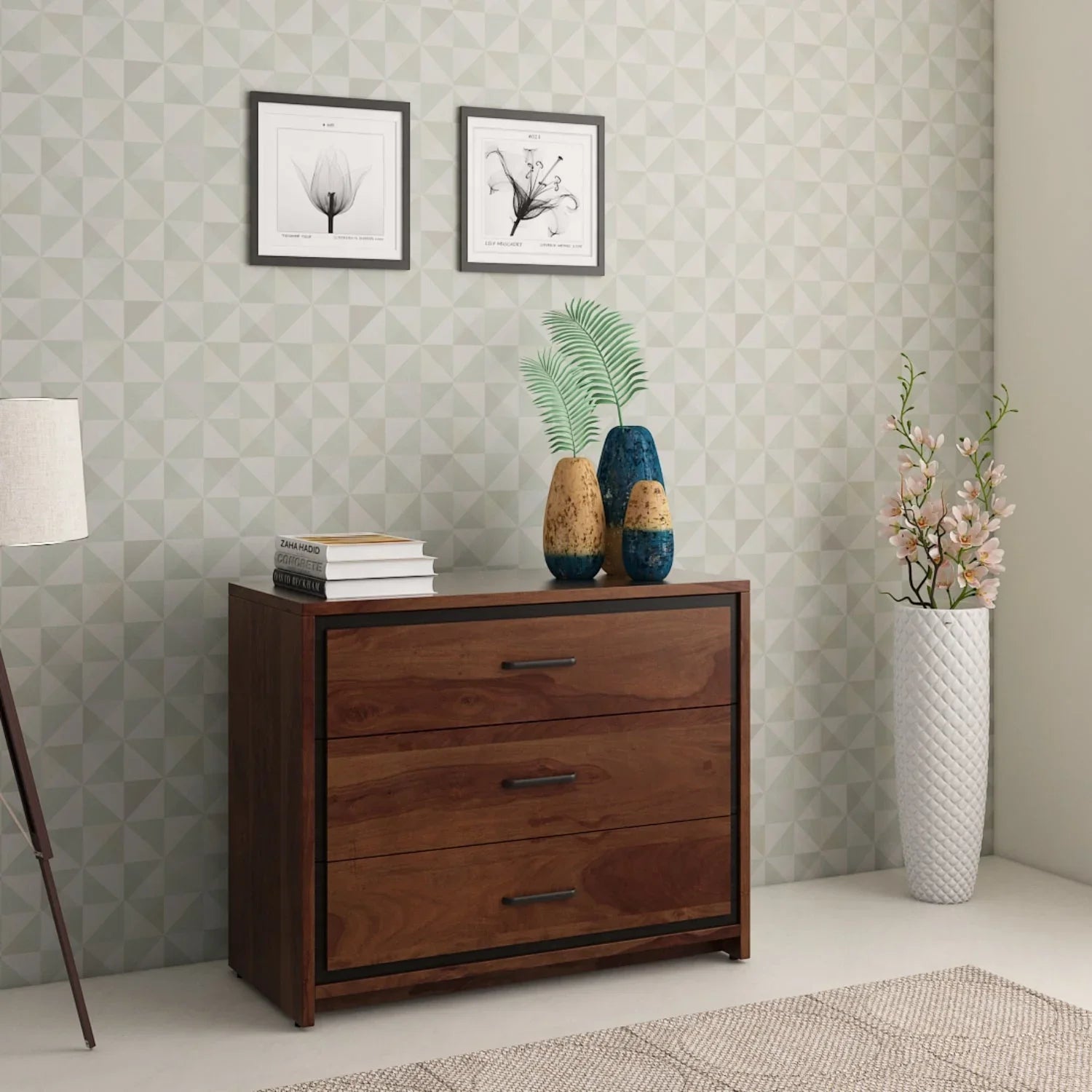 Spacewood Chest Of Drawer Boston Pb Shesham Finish SPACEWOOD