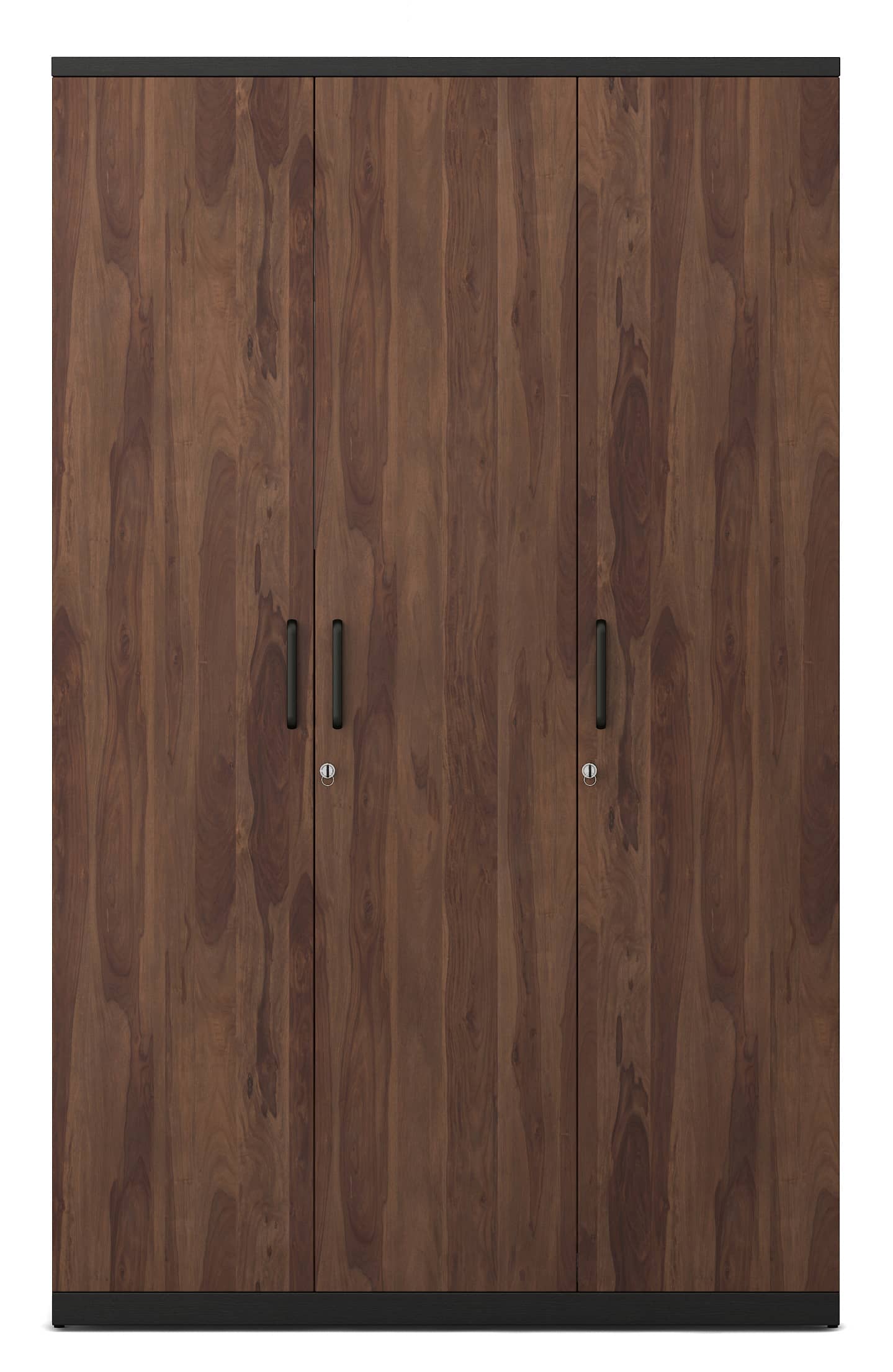 SPACEWOOD 3 Door Wardrobe Woodland Color Sheesham Without Mirror