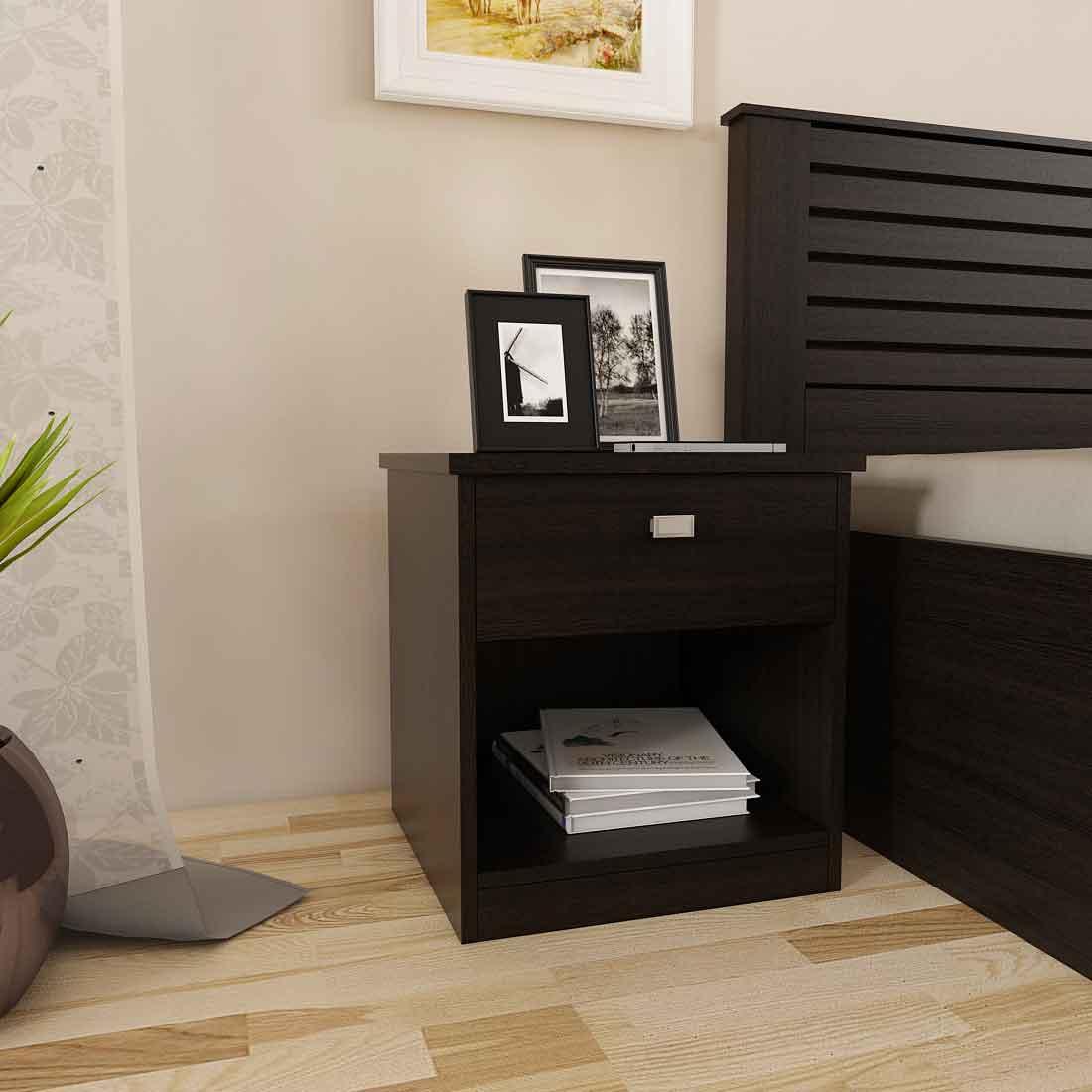 Spacewood Bed Side Unit Kosmo Value Wenge SPACEWOOD