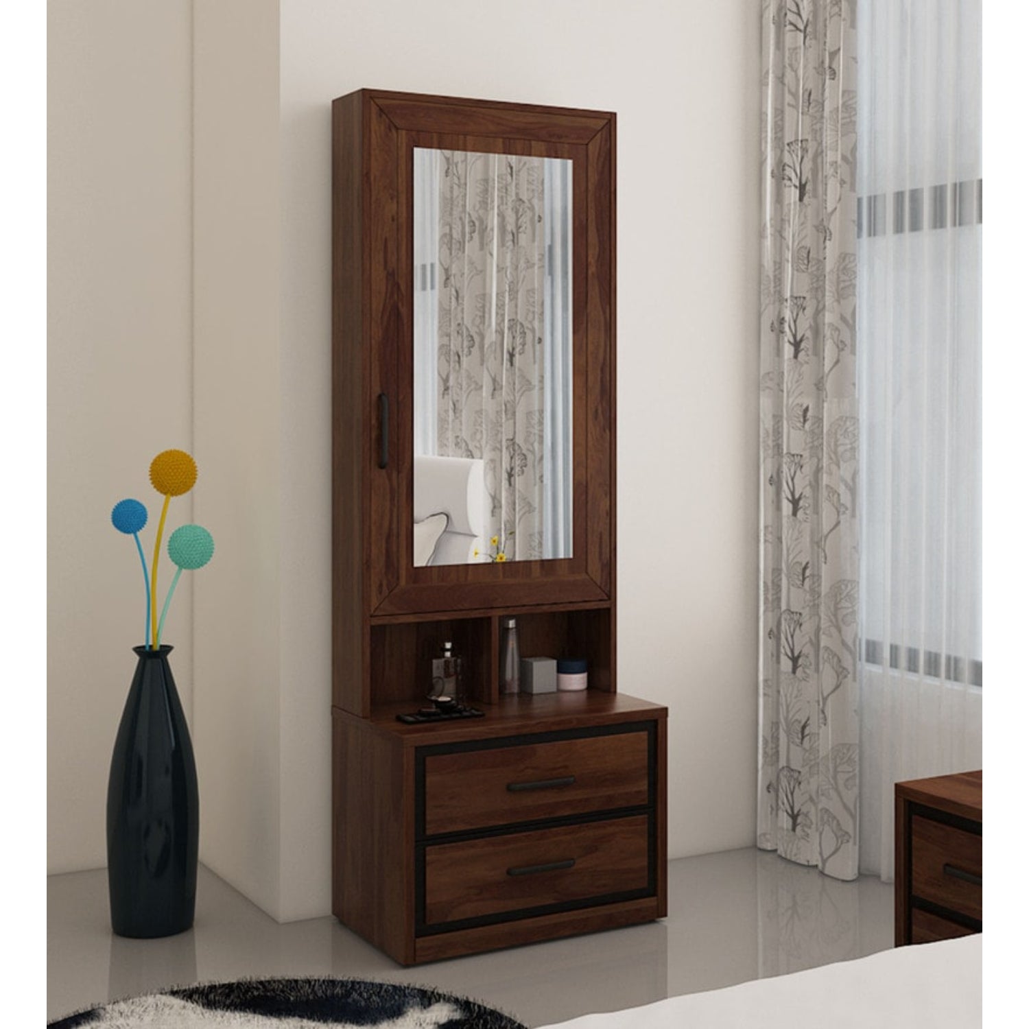 SPACEWOOD Dresser Boston Pb Sheesham Wood Finish SPACEWOOD