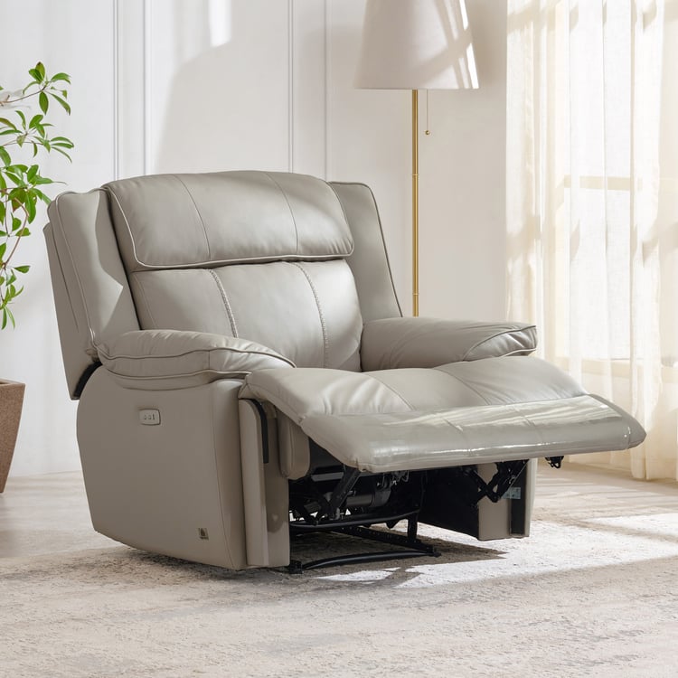 ARENA SINGLE SEATER MOTOR RECLINER KING(9701) HALF LEATHER ARENA
