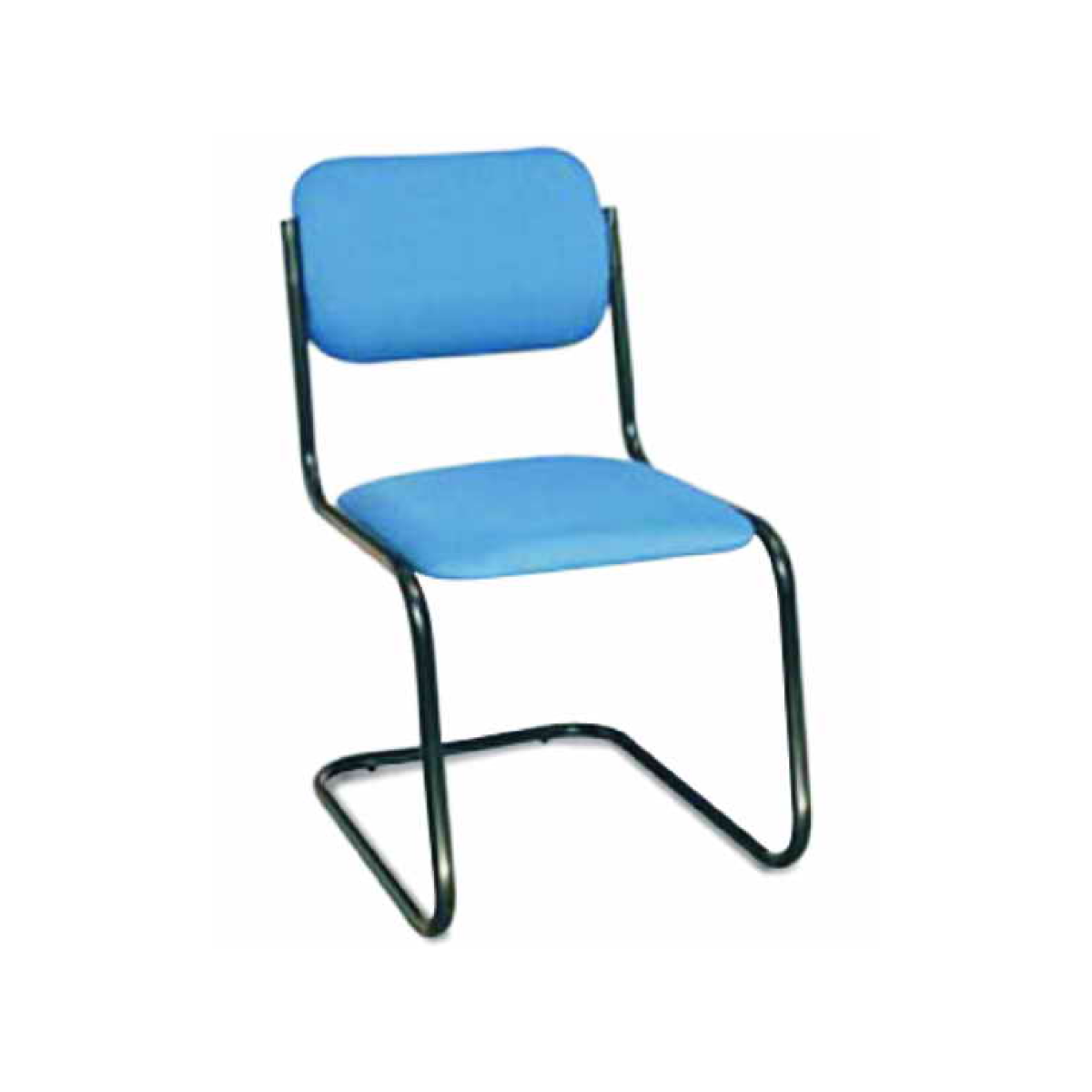 GODREJ CH-1004-Without Arm rest Low Back Visitor Chair Blue