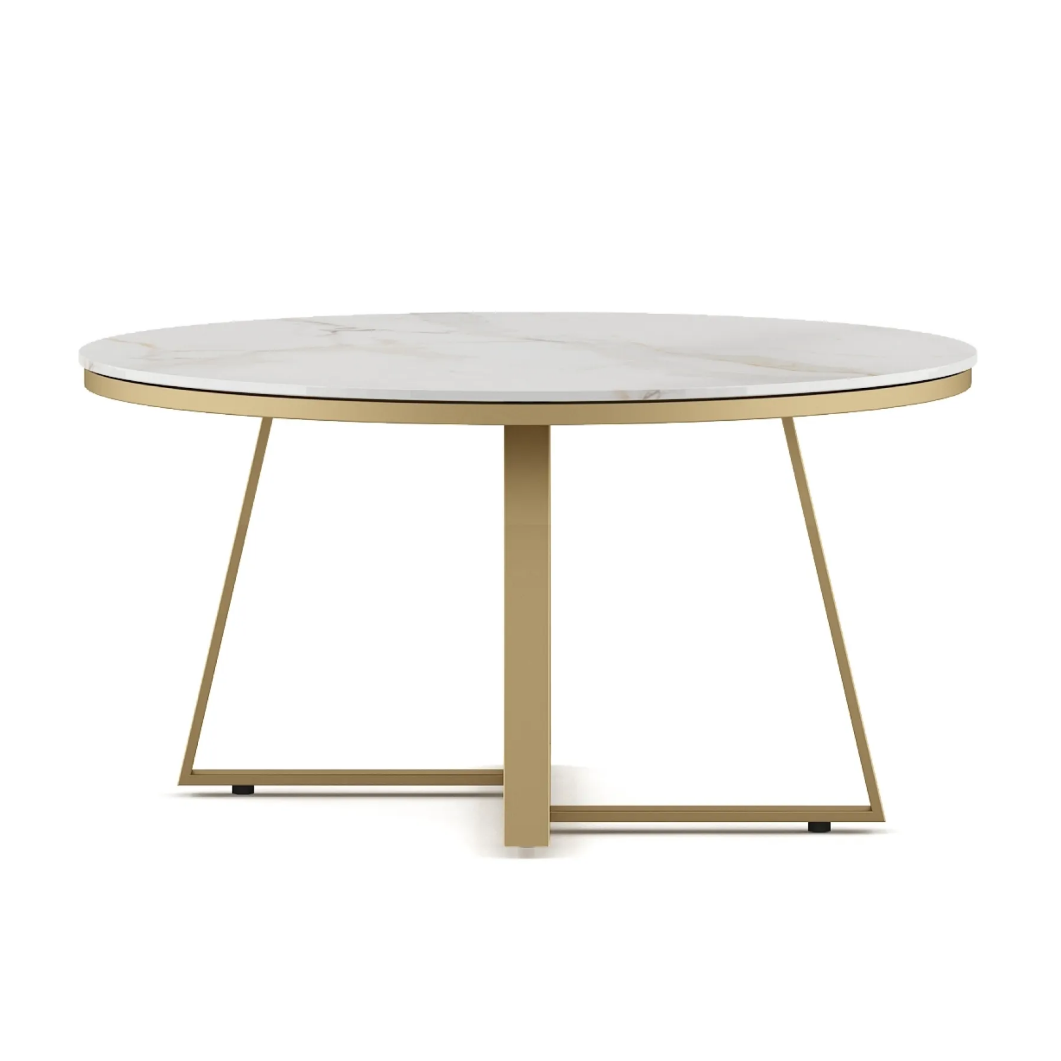 SW CENTER TABLE JULIET WITH CEREMIC TOP & METAL STRUCTURE SPACEWOOD