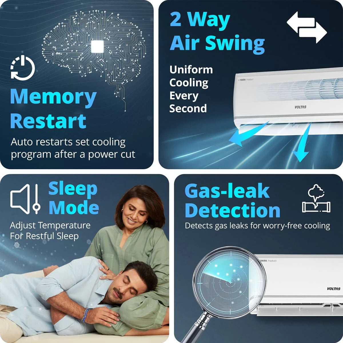 VOLTAS AC-INDOOR UNIT SAC 183INV VECTRA ZEN SILVER  INVERTER 1.5 VOLTAS