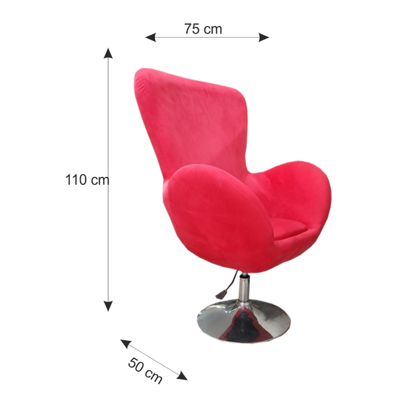 ARENA Lounge Chair Egg T830 Red