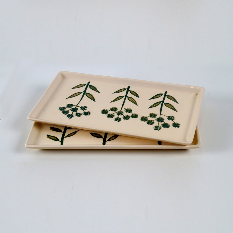 OONA Handmade Ceramic Rectangular Platter 30 Cm