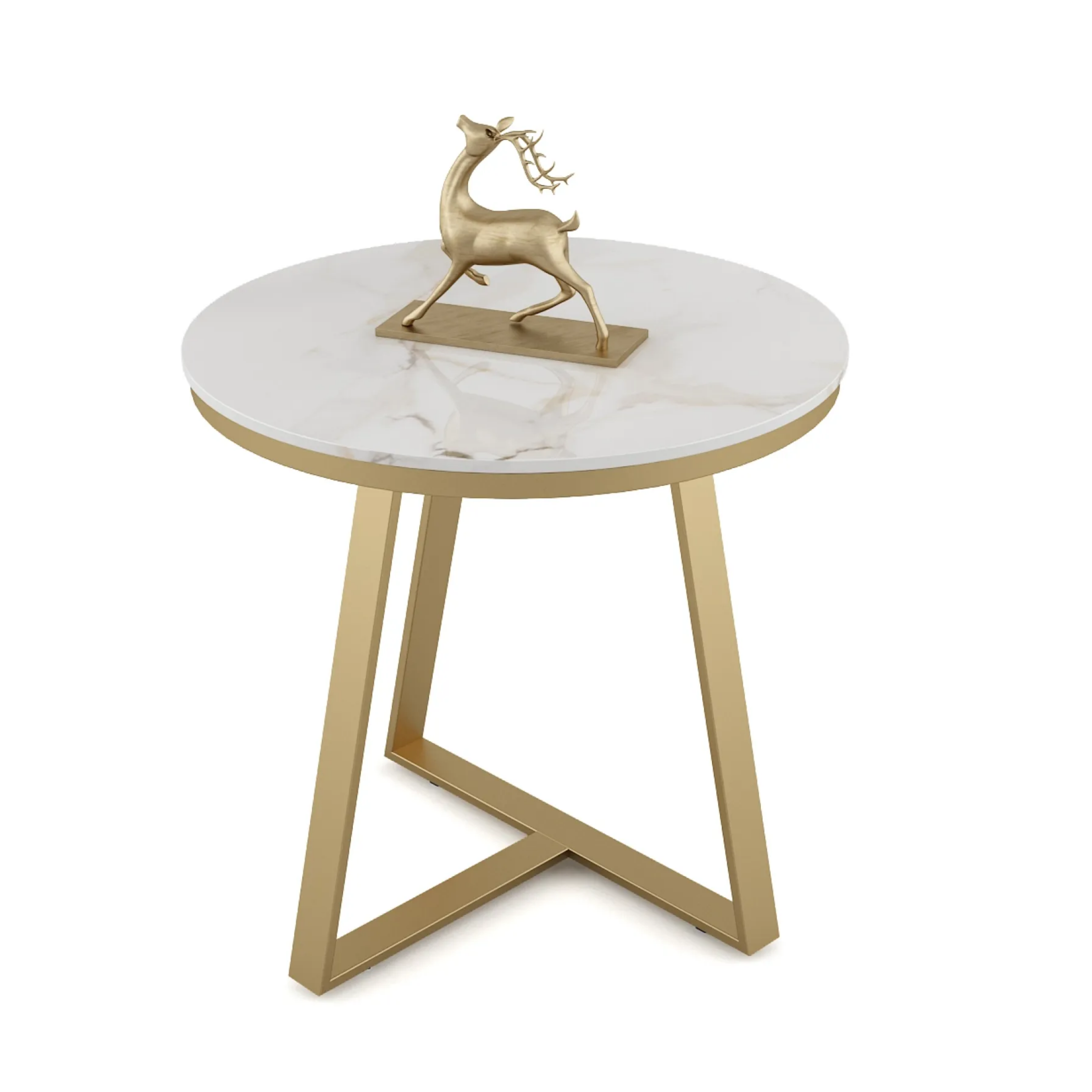SW CENTER TABLE JULIET SMALL WITH CEREMIC TOP & METAL STRUCTURE SPACEWOOD