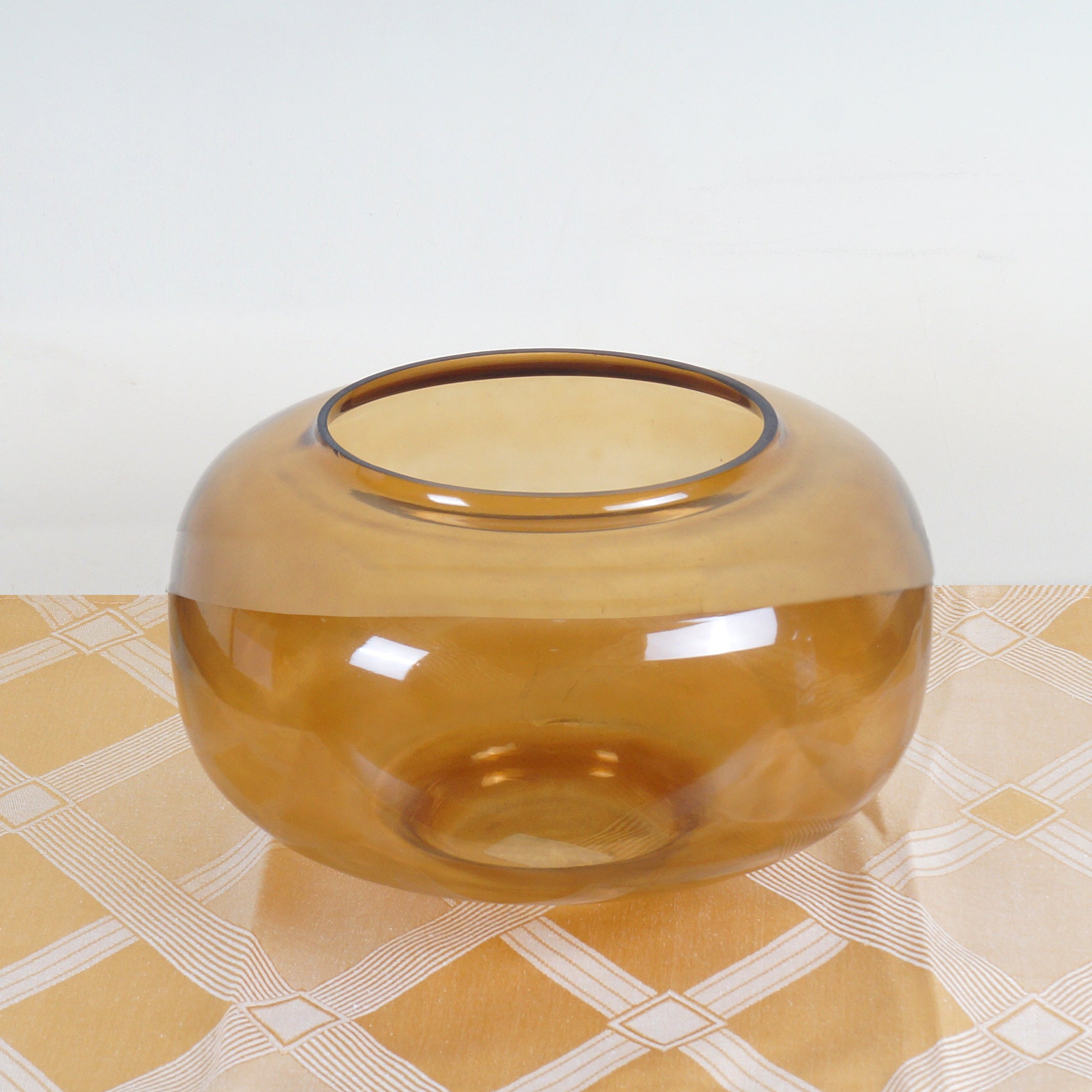 OoNA AAOS Glass Vase Brown Bowl