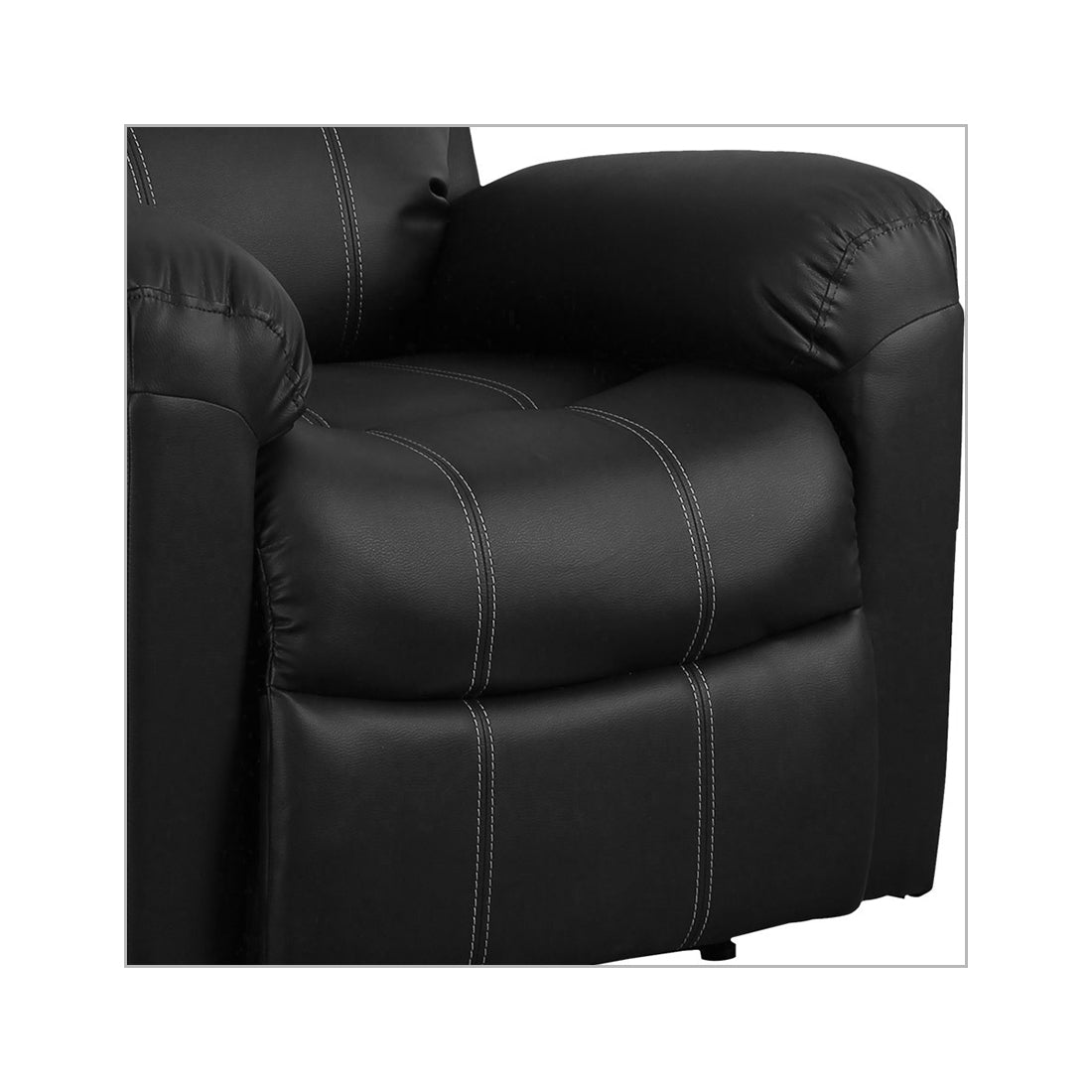 ARENA SPINO Single Seater Manual Recliner Black