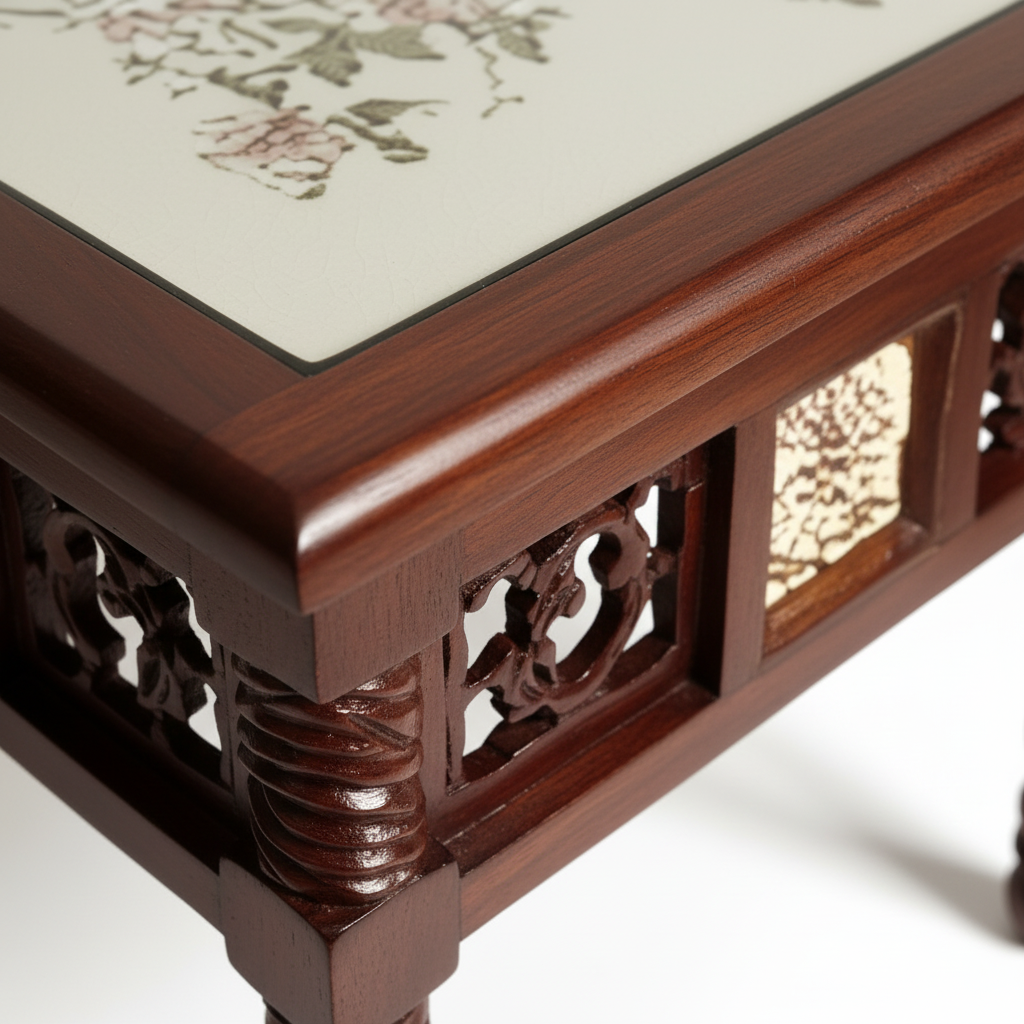 OoNA YUGE-IV AAC290109 Teakwood Side Table OoNA
