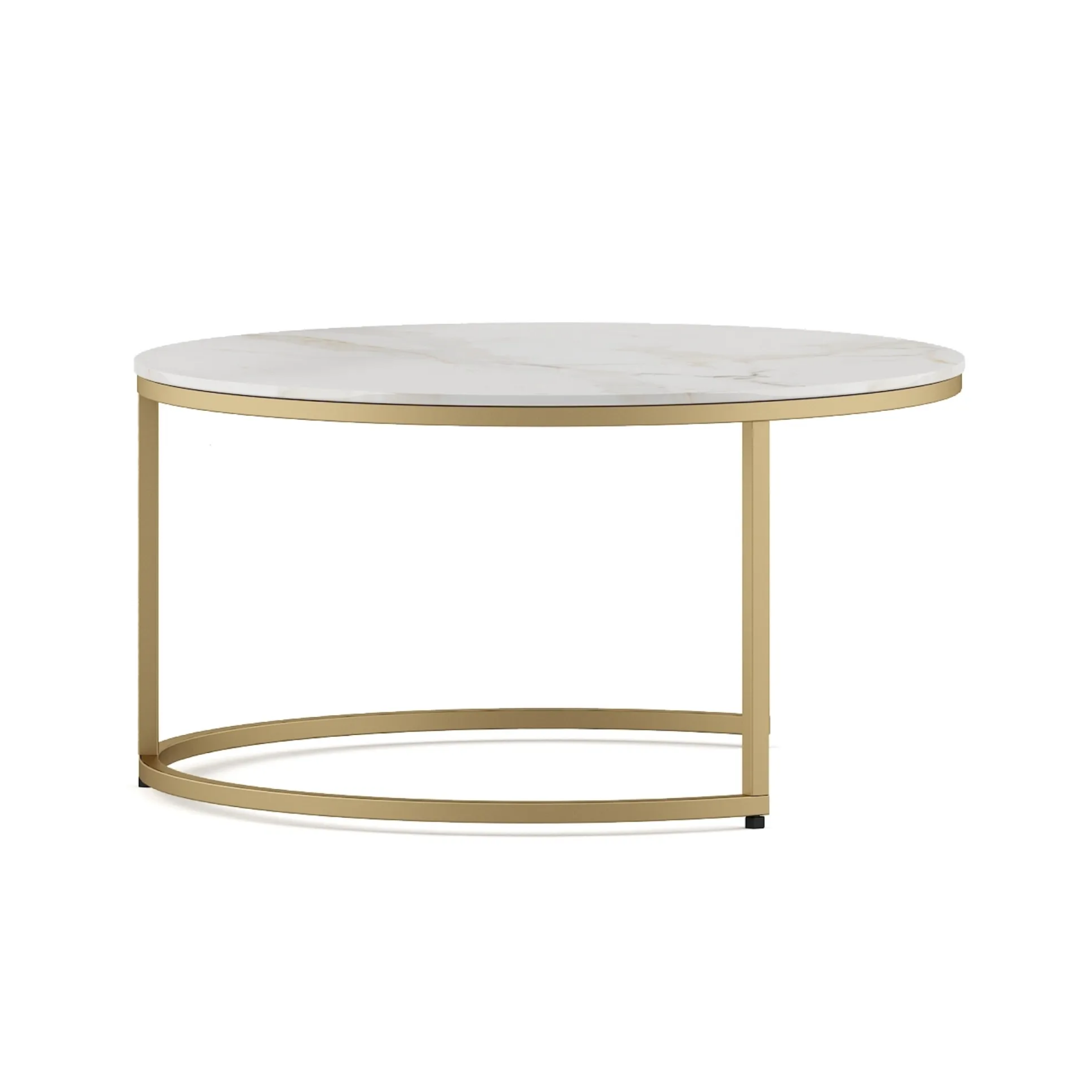 SW CENTER TABLE LISA LARGE WITH CEREMIC TOP & METAL STRUCTURE SPACEWOOD