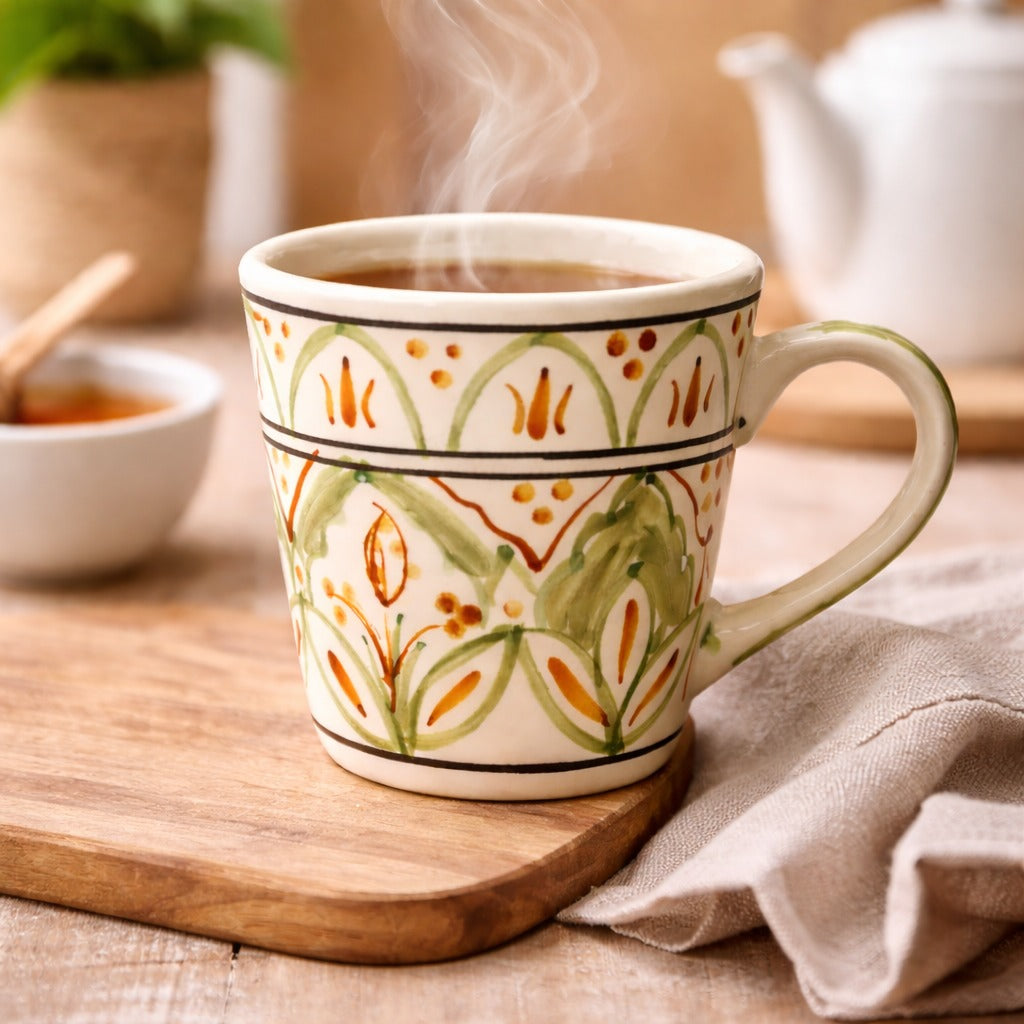 OONA CERAMIC MUG LARGE HAND PAINTED OONA