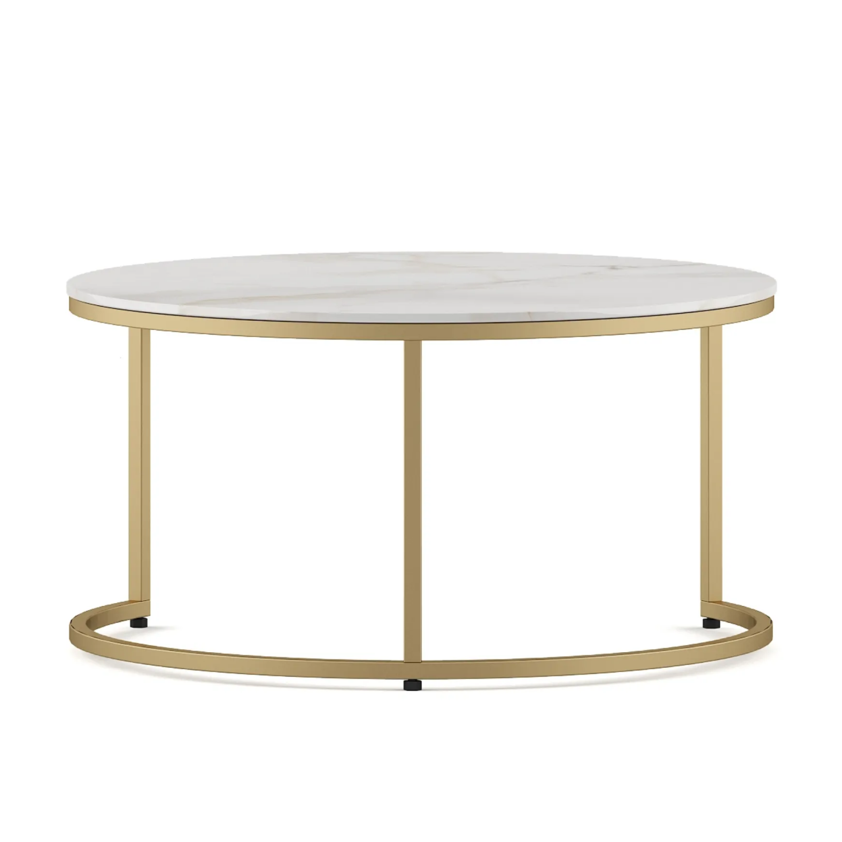 SW CENTER TABLE LISA LARGE WITH CEREMIC TOP & METAL STRUCTURE SPACEWOOD
