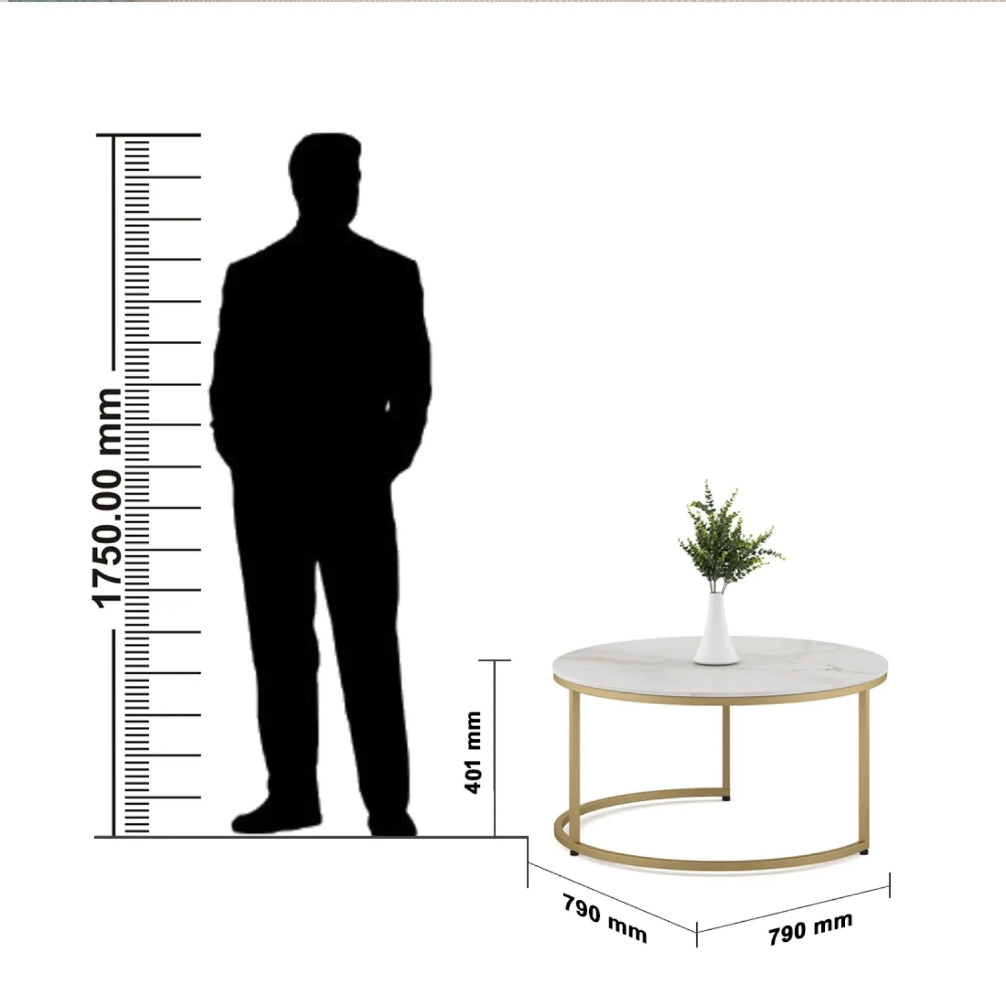 SW CENTER TABLE LISA LARGE WITH CEREMIC TOP & METAL STRUCTURE SPACEWOOD