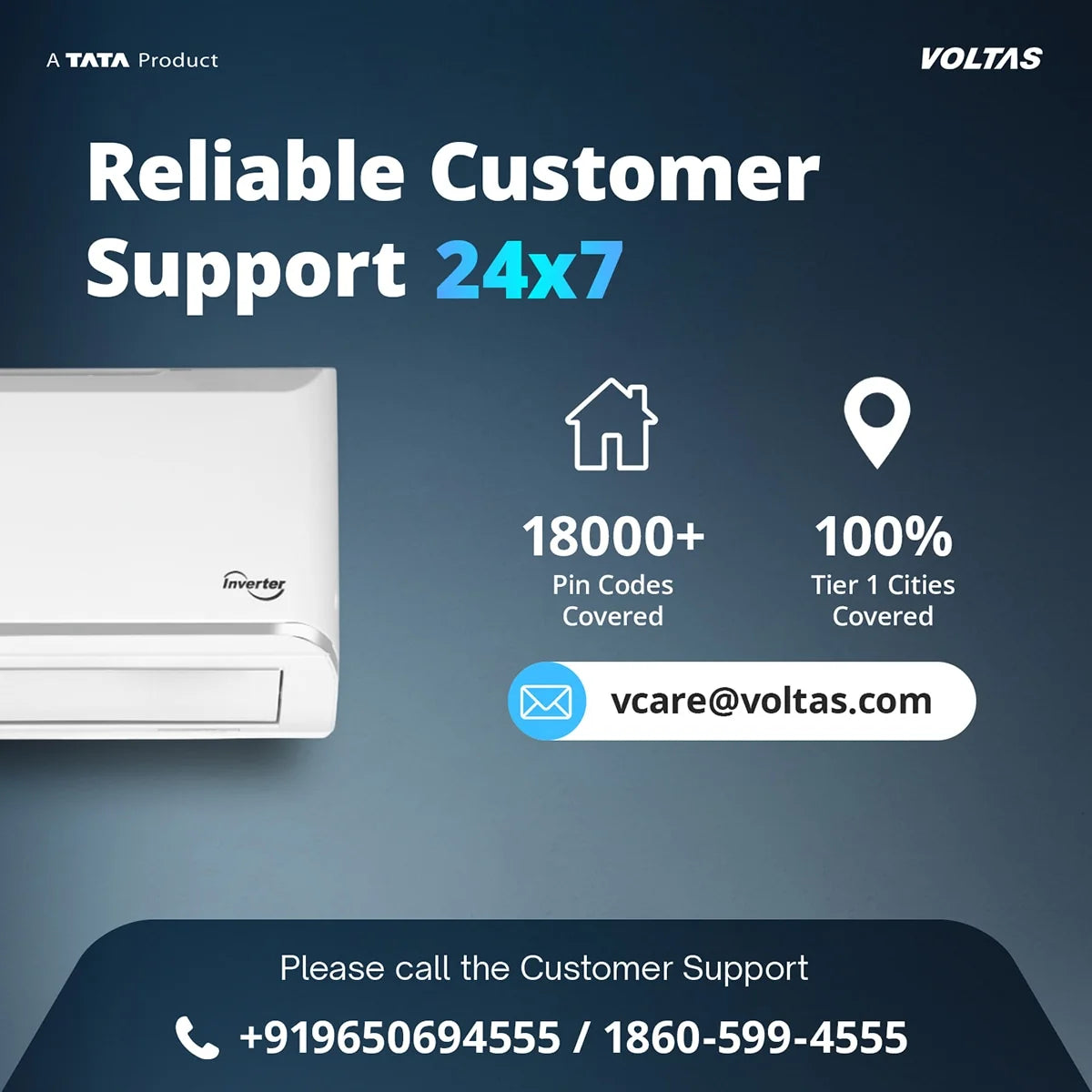 VOLTAS AC-INDOOR UNIT SAC 183INV VECTRA ZEN SILVER  INVERTER 1.5 VOLTAS