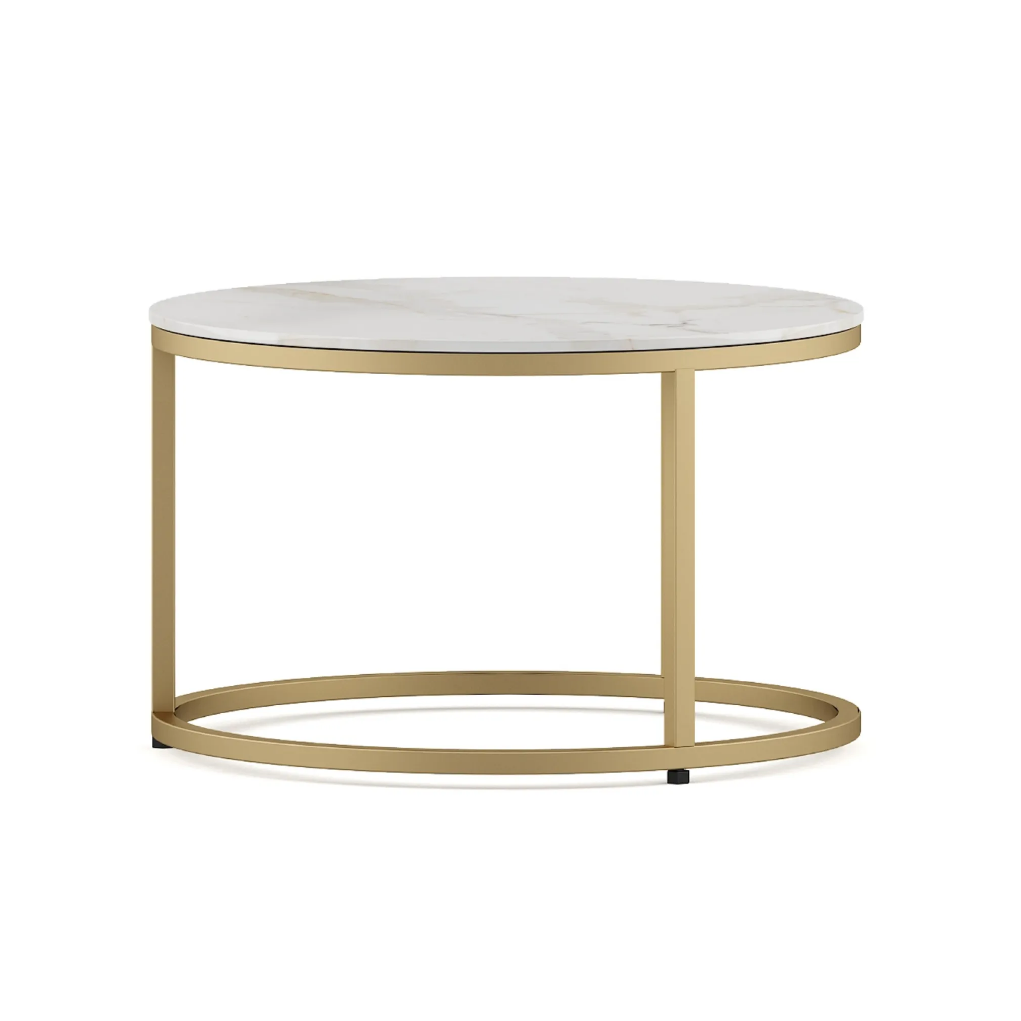 SW CENTER TABLE LISA SMALL WITH CEREMIC TOP & METAL STRUCTURE SPACEWOOD