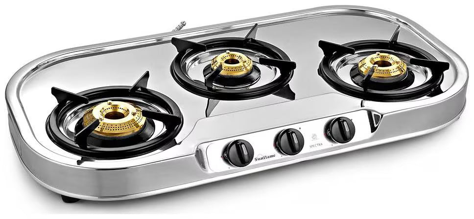 SUNFLAME COOK TOP SPECTRA 3B SS   3 BURNER SUNFLAME