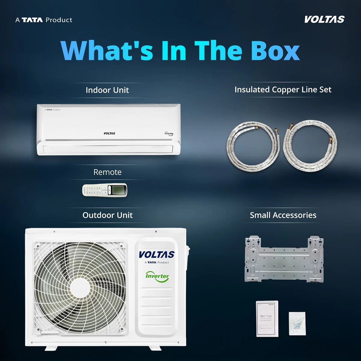 VOLTAS AC-INDOOR UNIT SAC 183INV VECTRA ZEN SILVER  INVERTER 1.5 VOLTAS